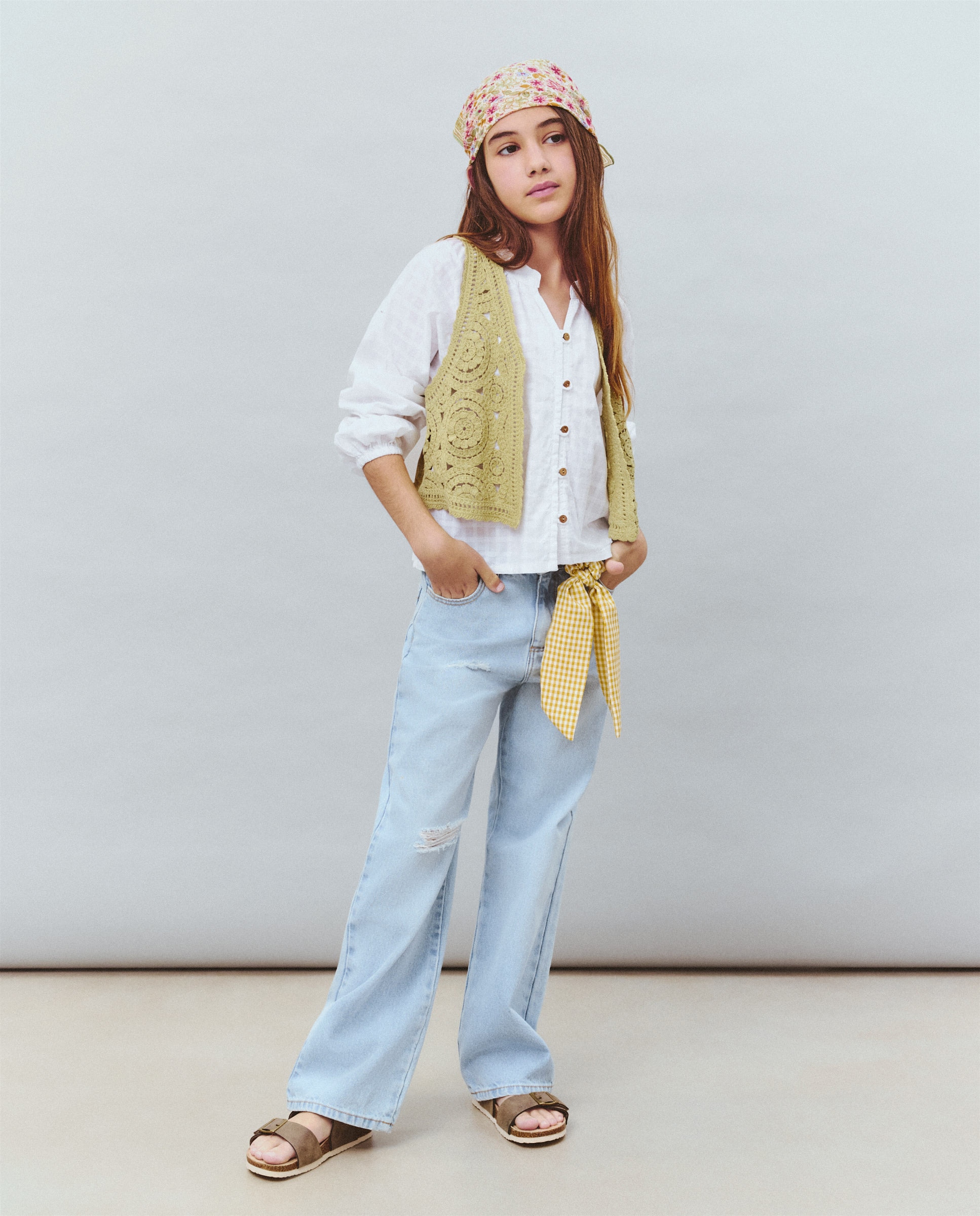 Imagem 0 de Jeans Straight com Contrastes Laterais