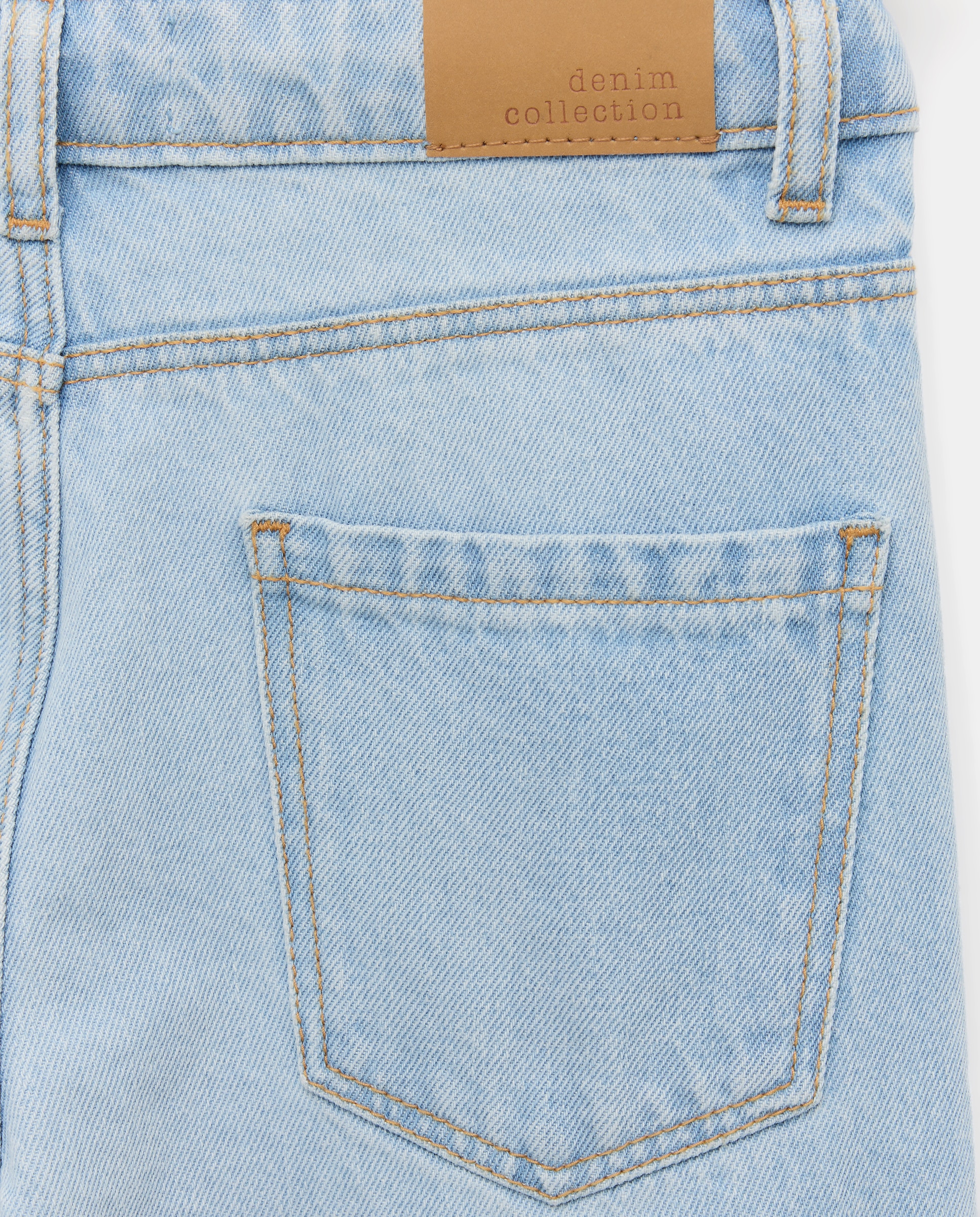 Jeans Straight com Contrastes Laterais Kids El Corte Inglés 490 Petróleo-5