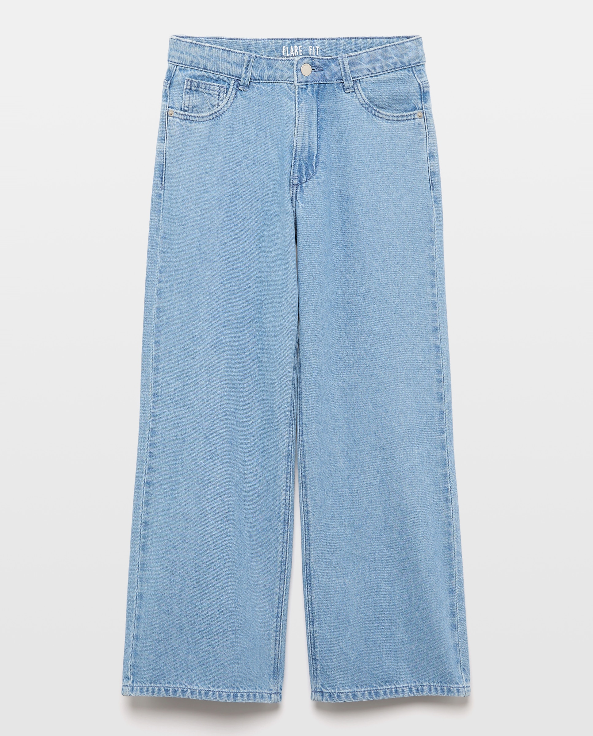 Jeans com Estrelas nos Bolsos de Trás de Criança Azul pálido-4
