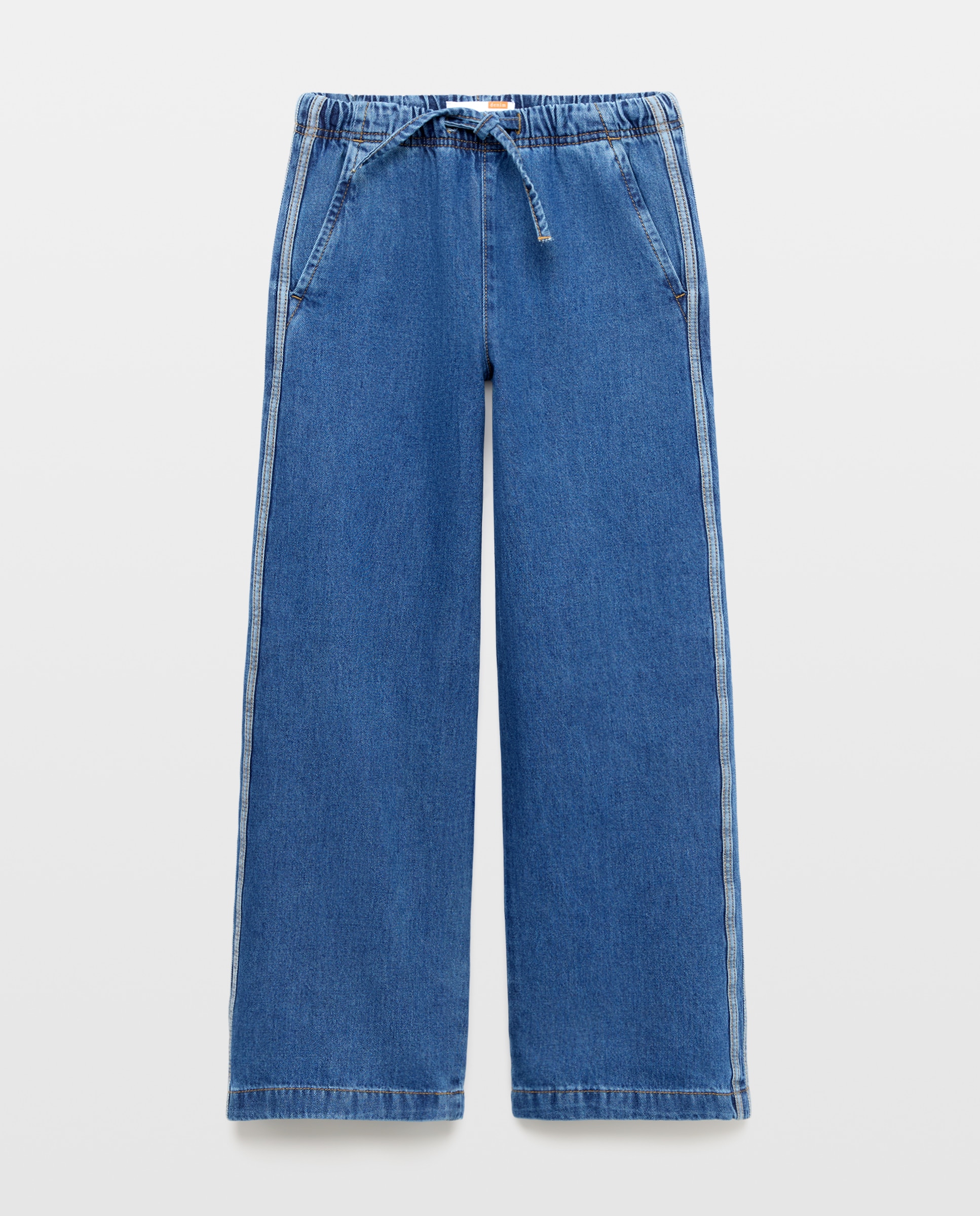 Imagem 0 de Jeans Wide com Cós Elástico