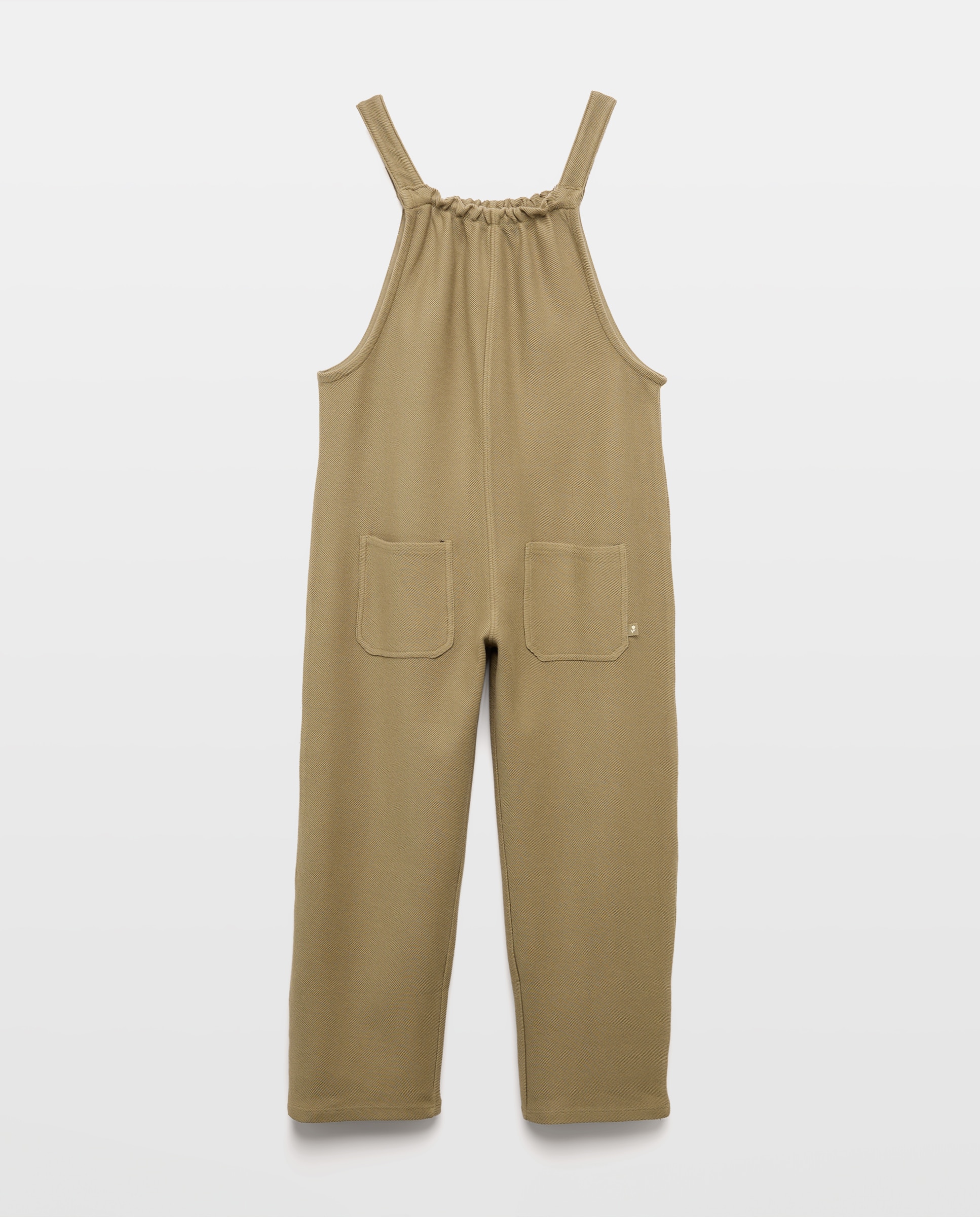 Peto largo felpa con textura sarga bolsillos plastón de niña - Kids El Corte Inglés - 520 Kaki 520 Kaki-5