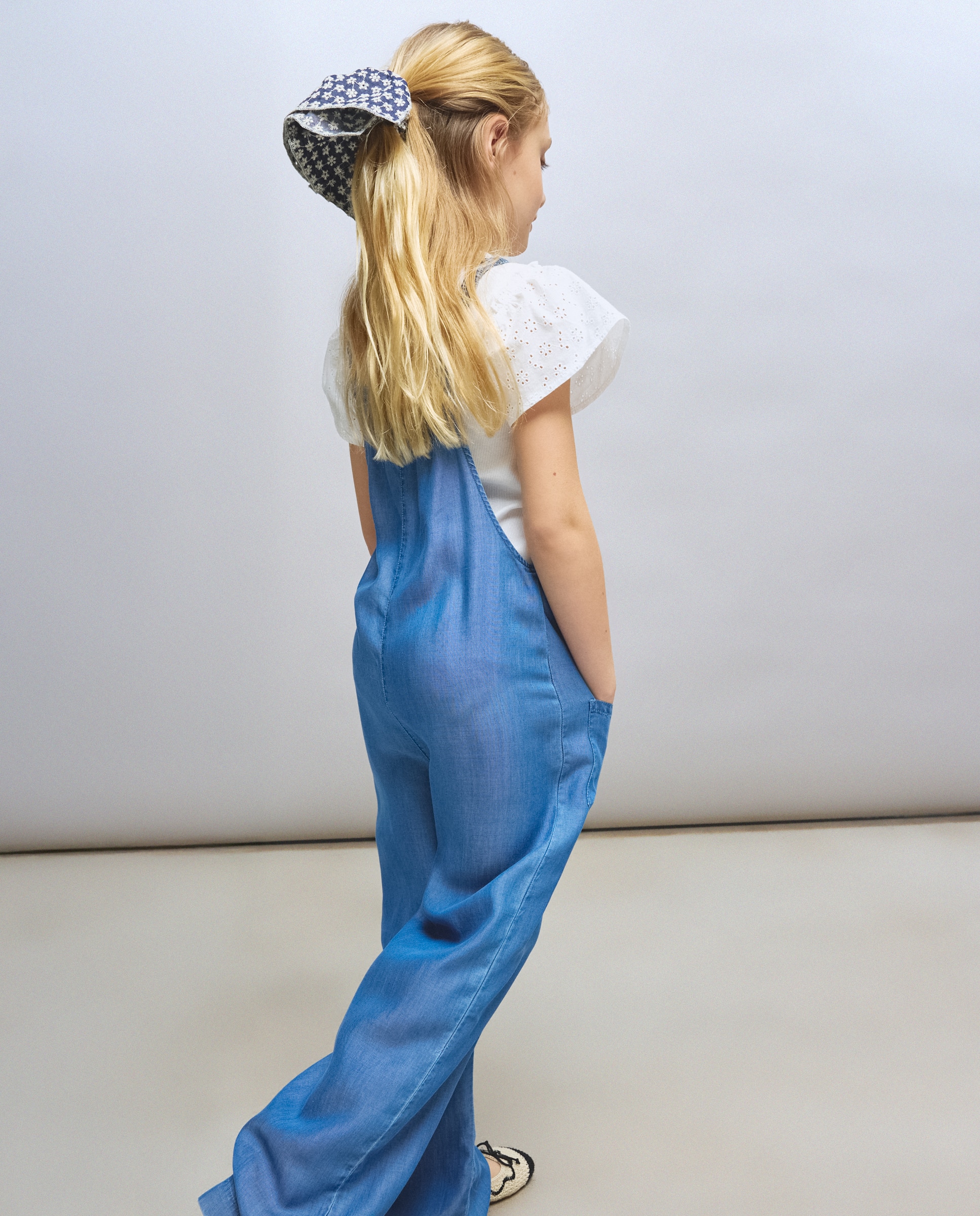 Jardineiras de Ganga em Tencel Kids El Corte Inglés Azul pálido-3