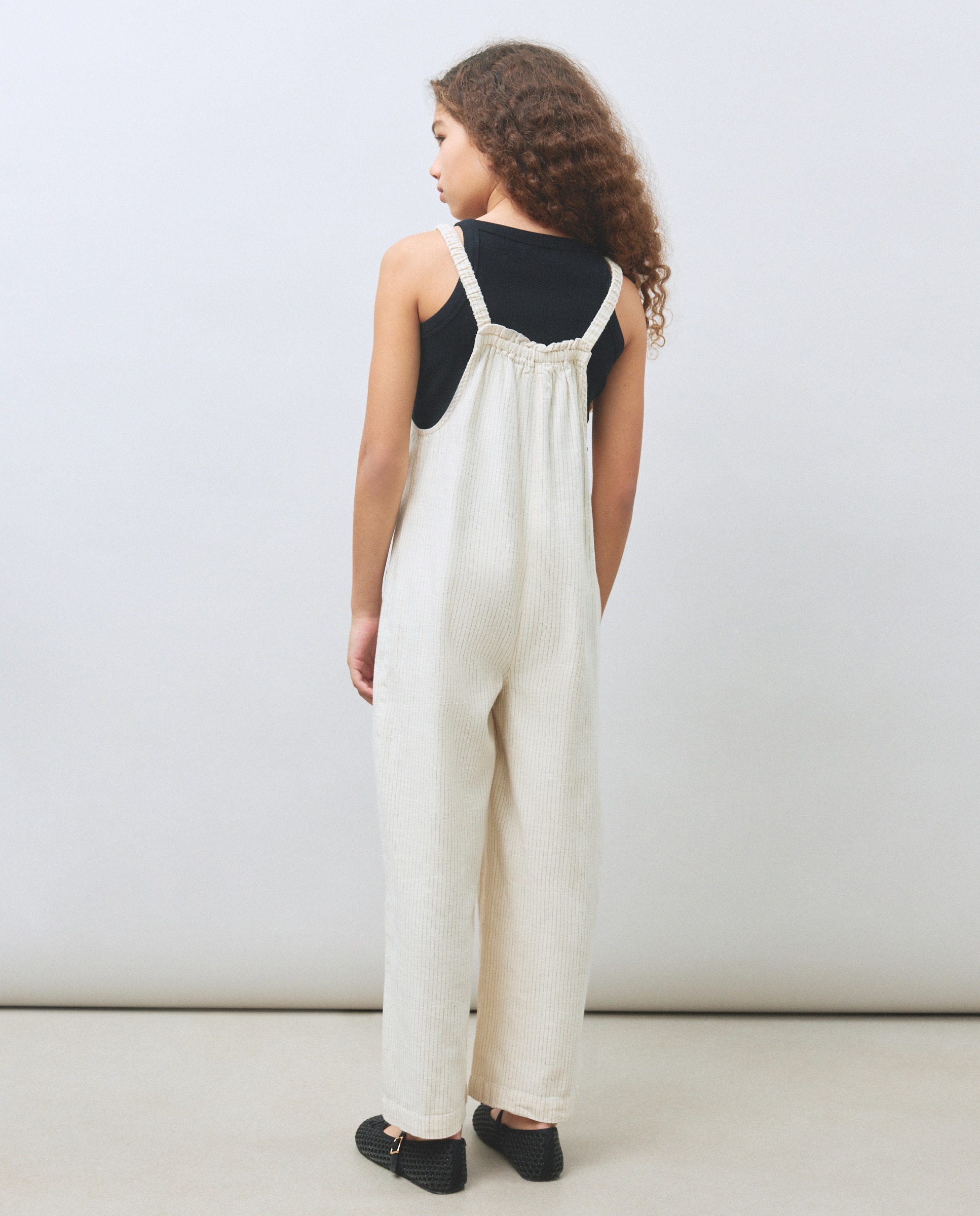 Jardineiras com Bolsos Branco-4