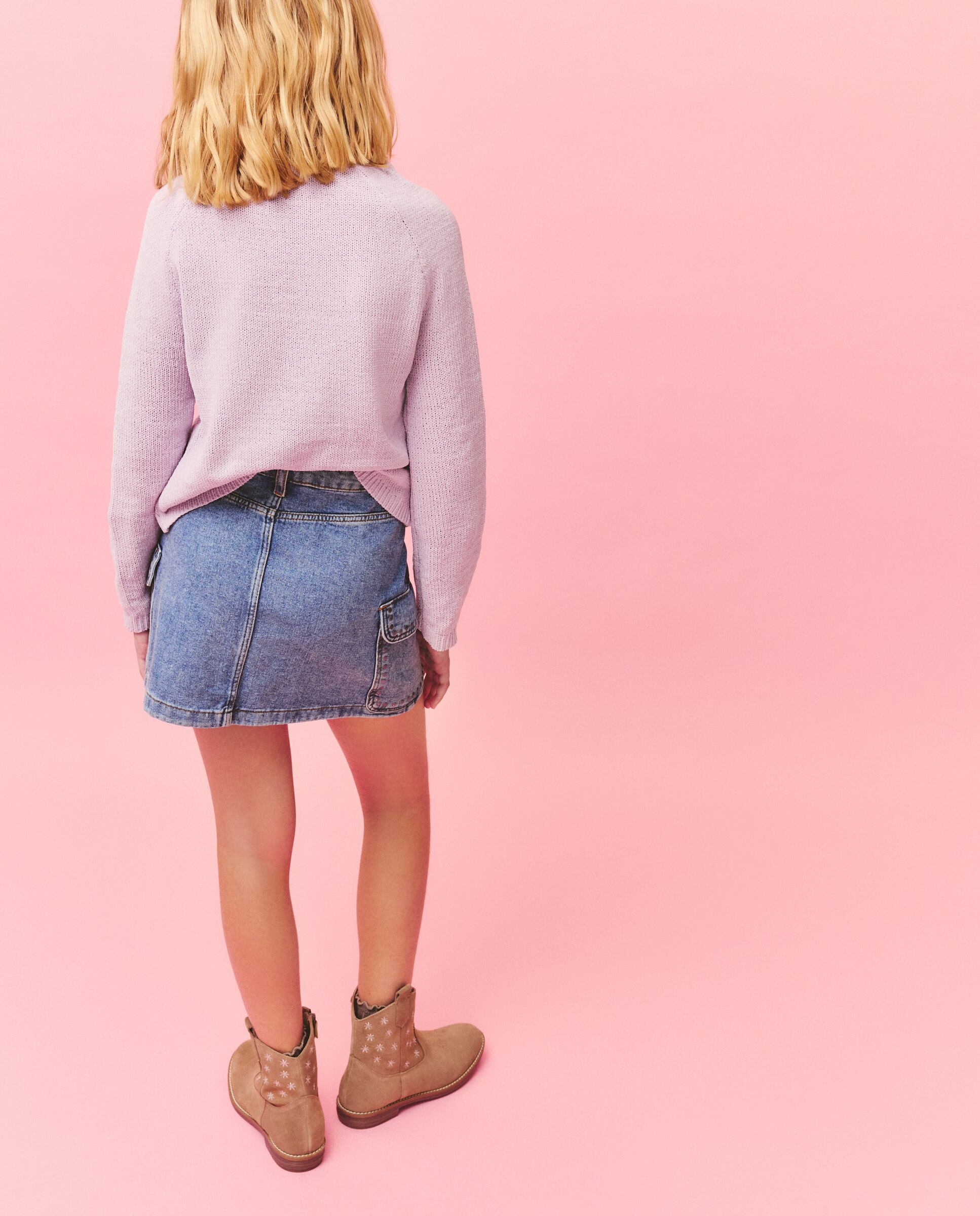 Saia de Ganga Cargo com Tachas Kids El Corte Inglés Cinzento-3