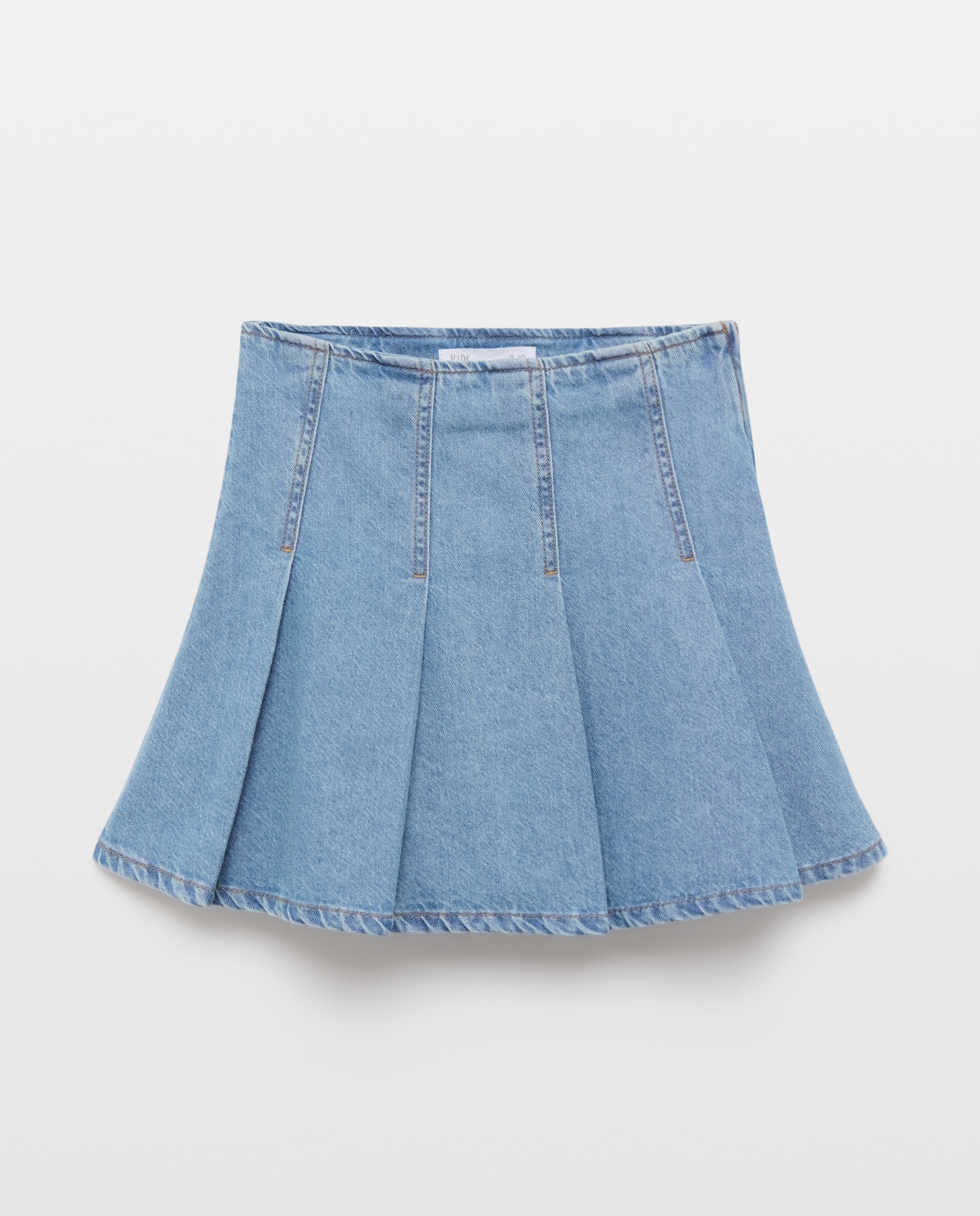 Falda Denim plisada de niña - Kids El Corte Inglés - Azul Suave Azul Suave-4