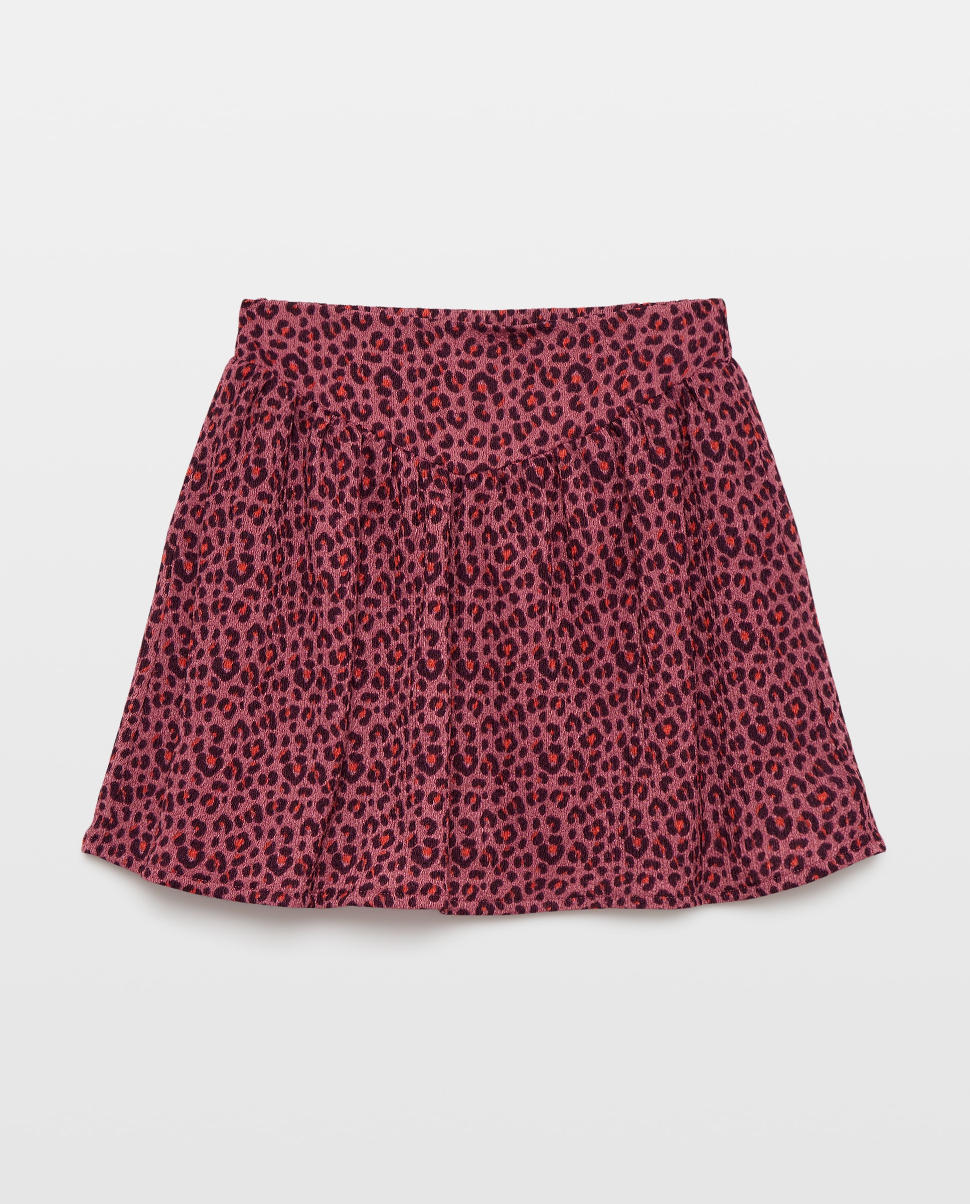 Imagem 0 de Saia Knit Crinkled com Animal Print