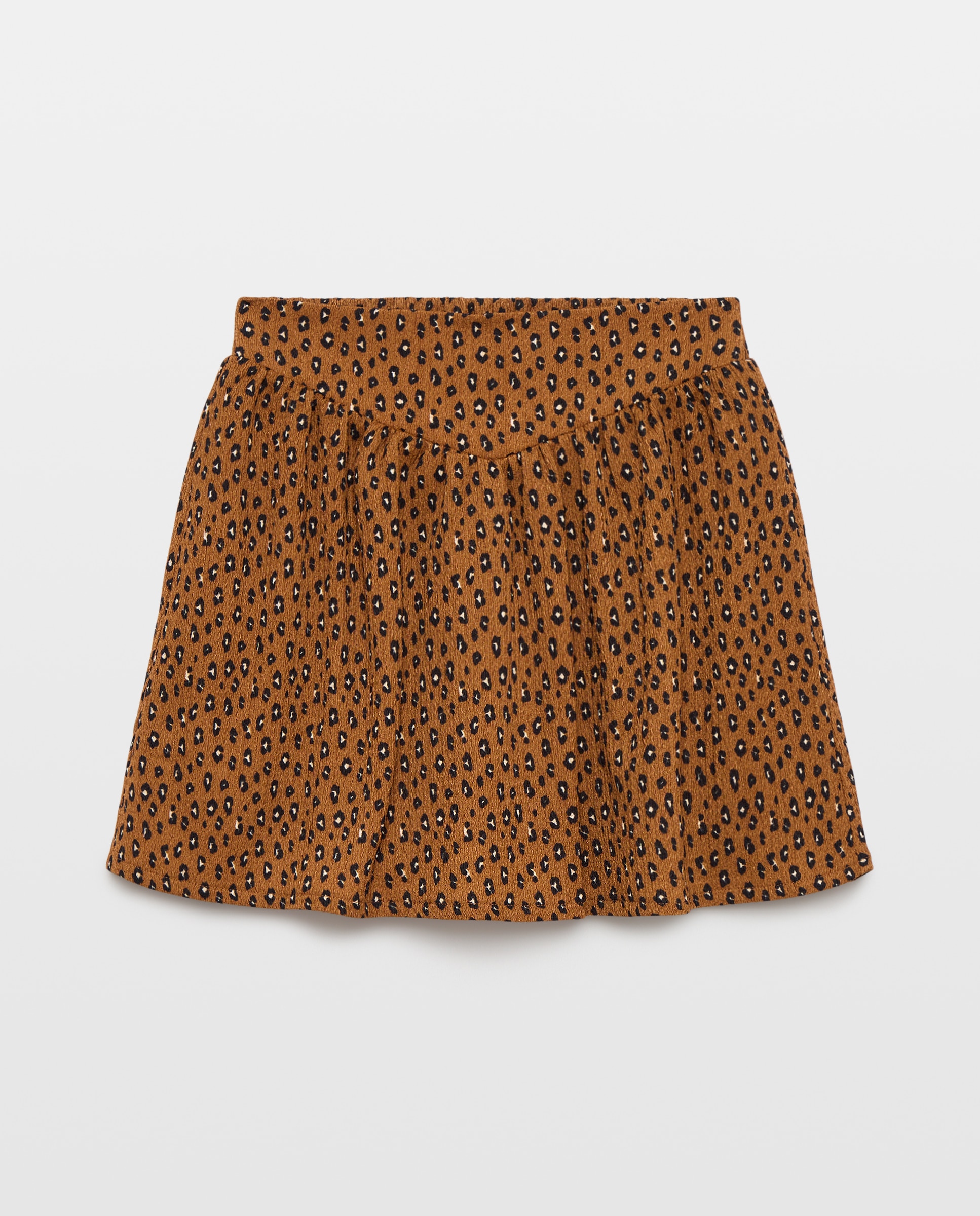 Imagem 0 de Saia Knit Crinkled com Animal Print