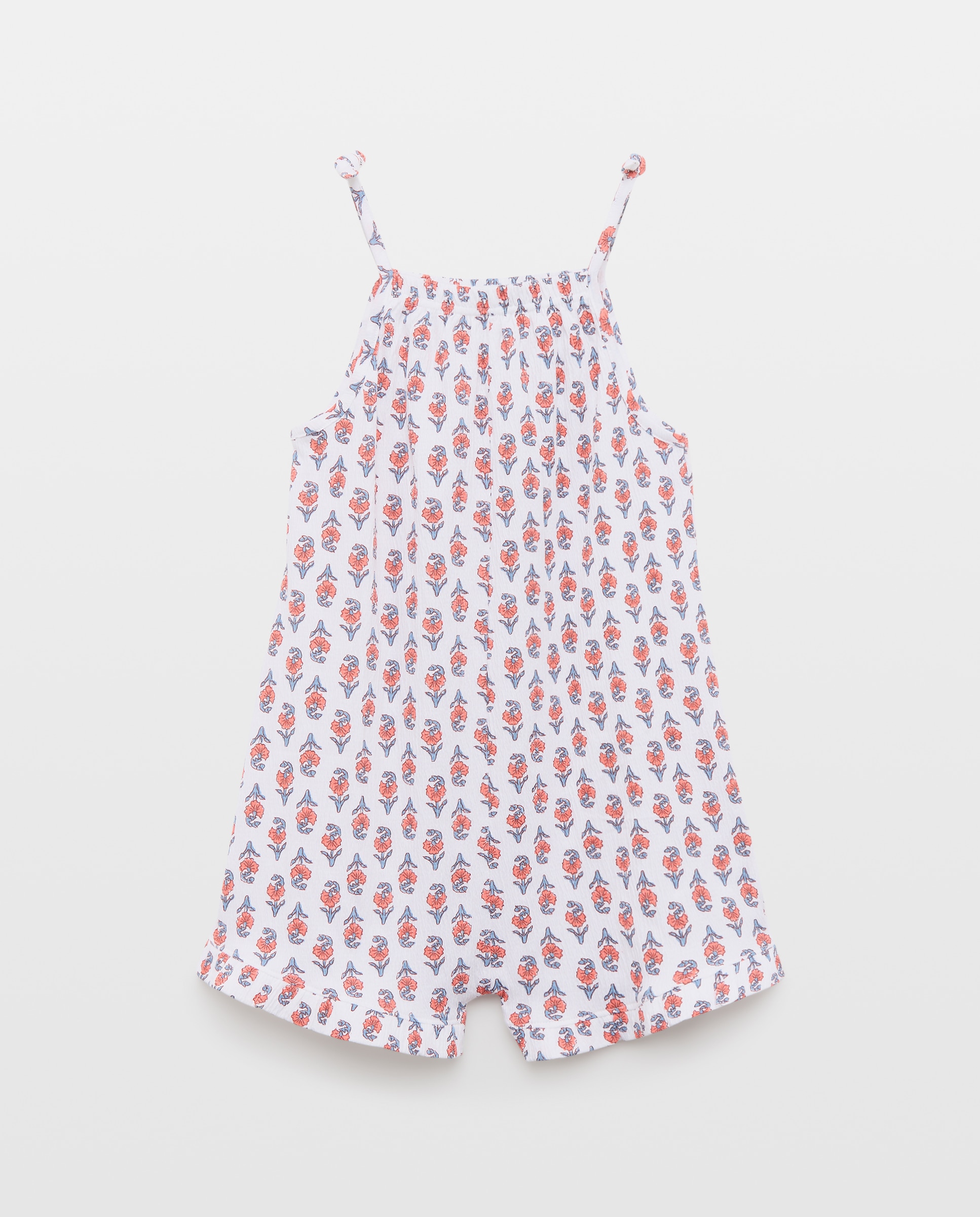 Macacão Curto com Estampado de Símbolos Índios Kids El Corte Inglés Branco-4