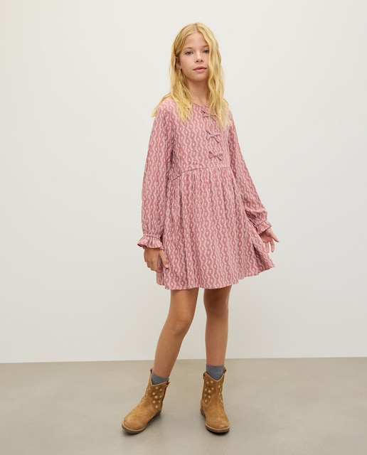 Imagen 0 de Vestido fantasía all over estampado flores de niña