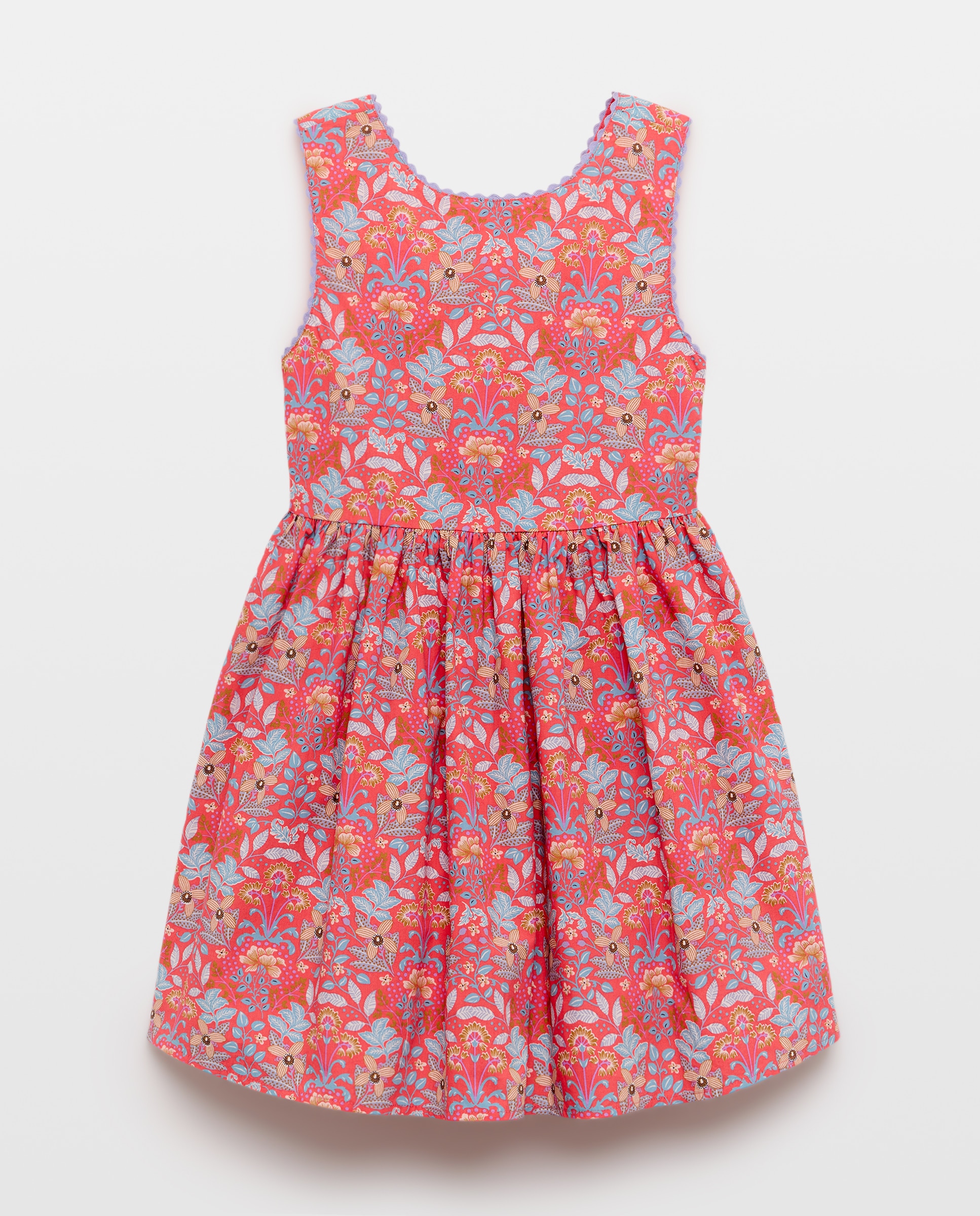 Vestido de Popelina com Costas Cruzadas Kids El Corte Inglés Vermelho-5