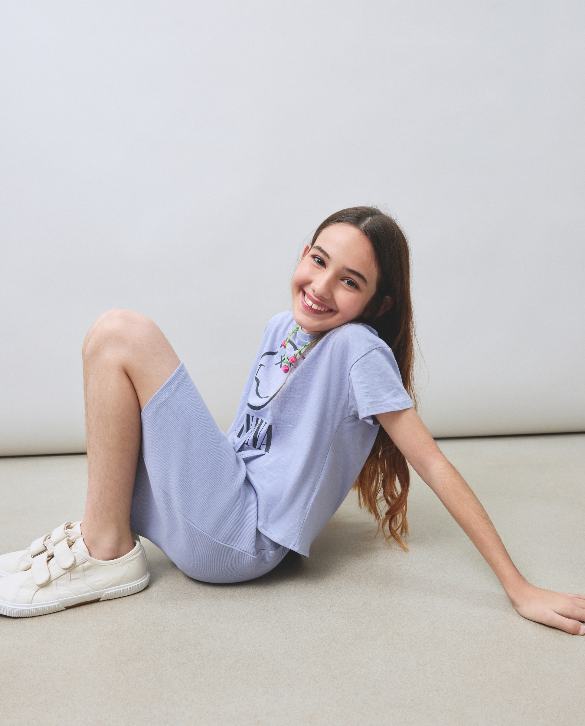 Vestido com Estampado Nirvana e Tie Dye Kids El Corte Inglés Rosa-4