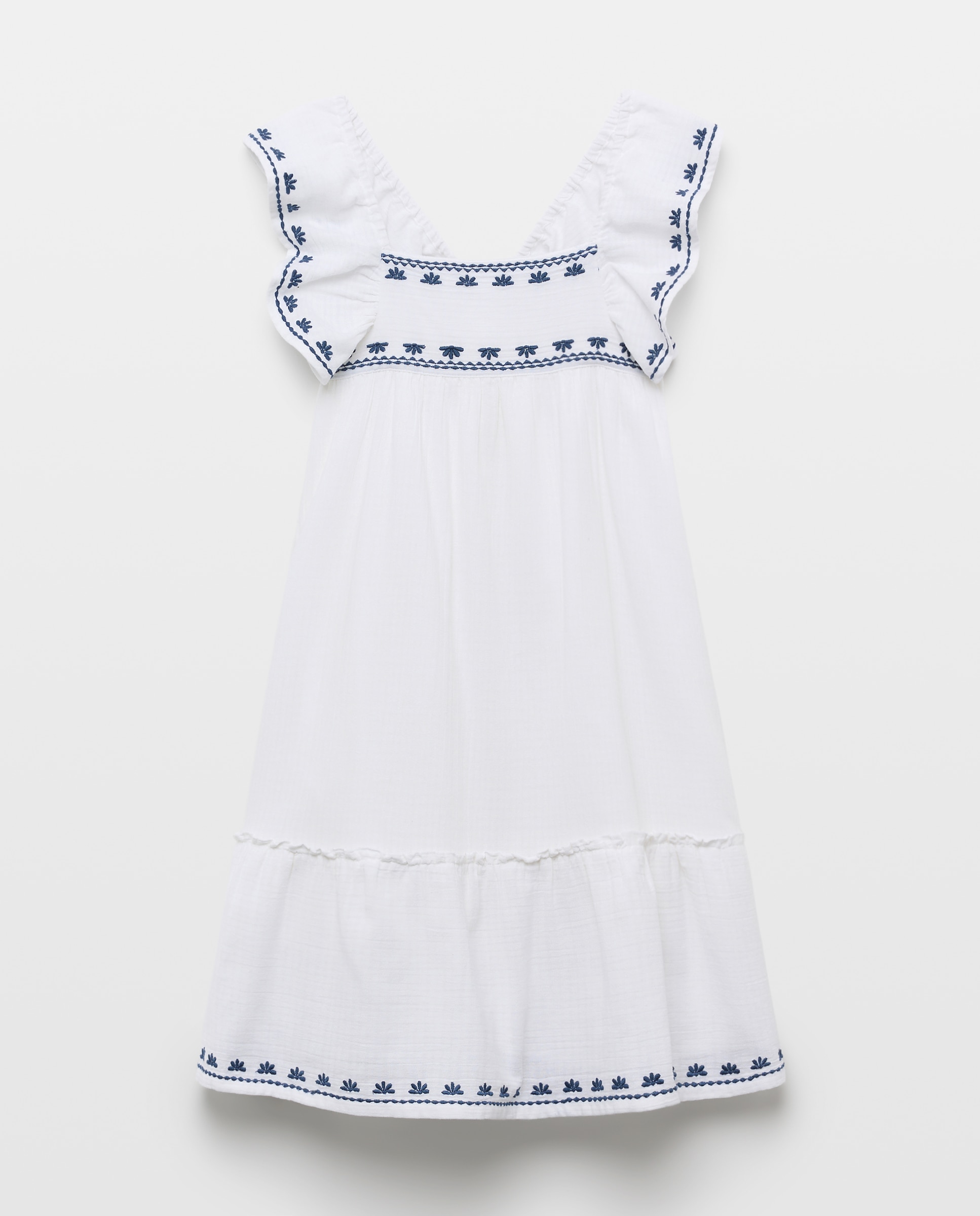 Vestido de Fantasia com Folho Kids El Corte Inglés Branco-marfim-4