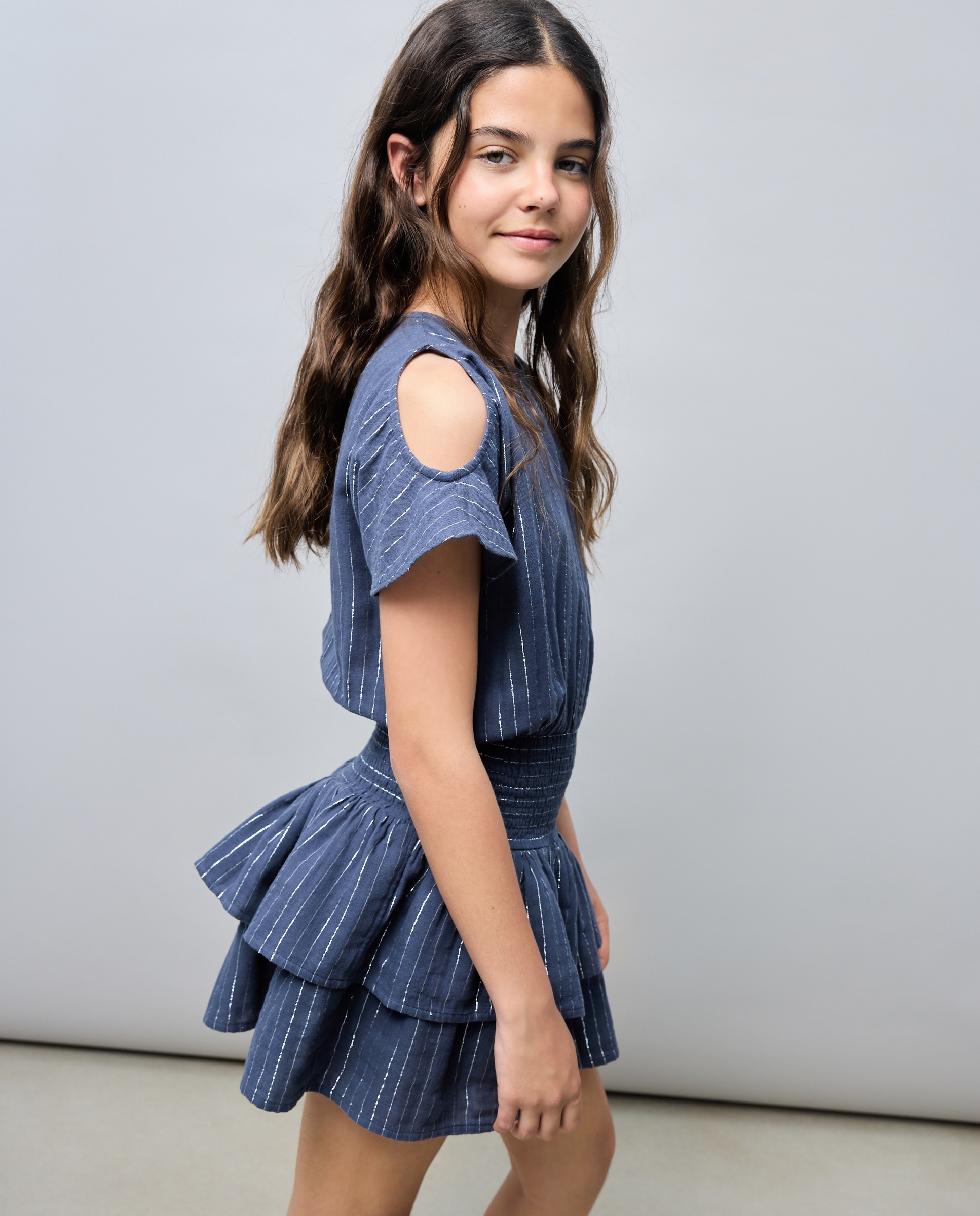 Imagem 0 de Vestido de Manga Curta com Cut Out no Ombro