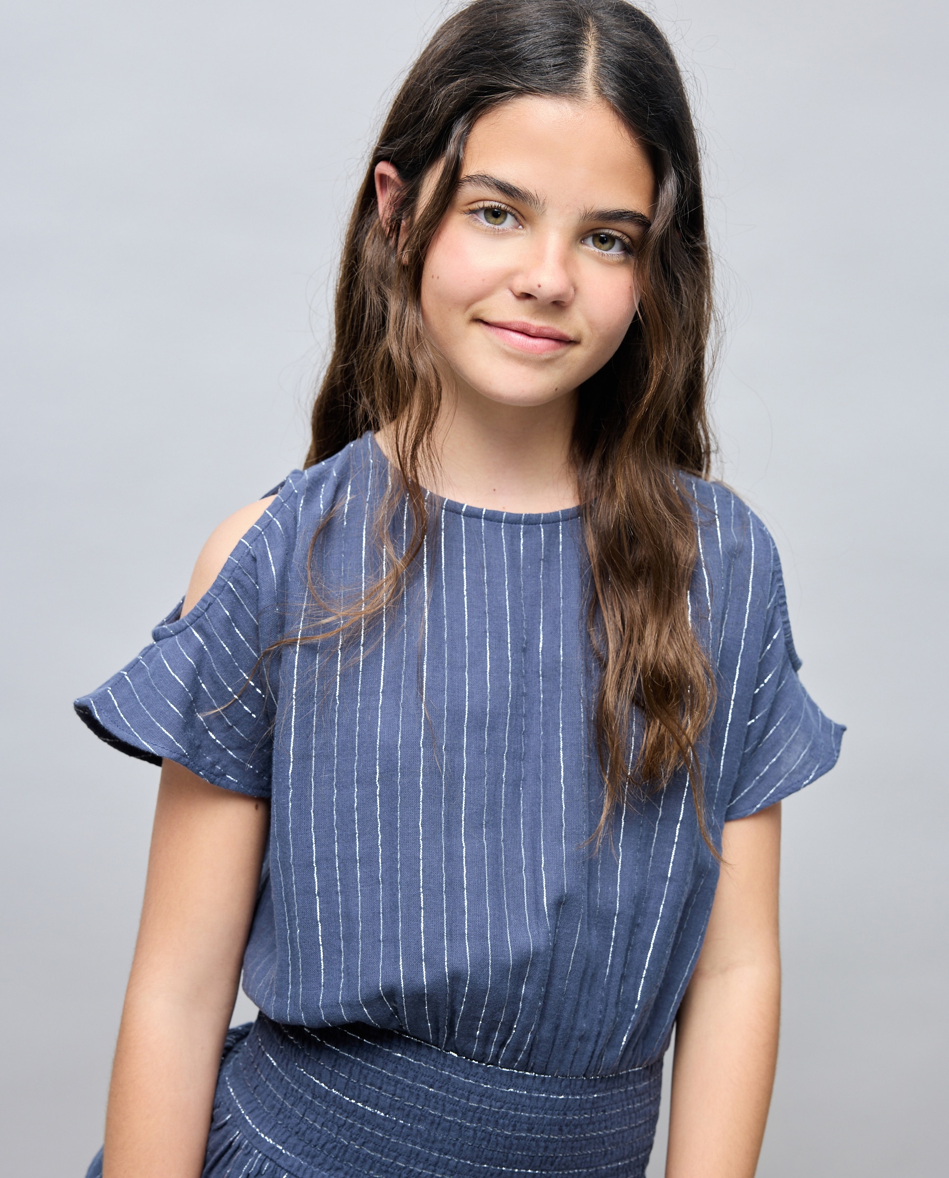 Vestido de niña manga corta cut out en hombro - Kids El Corte Inglés - 830 Antracita 830 Antracita-4