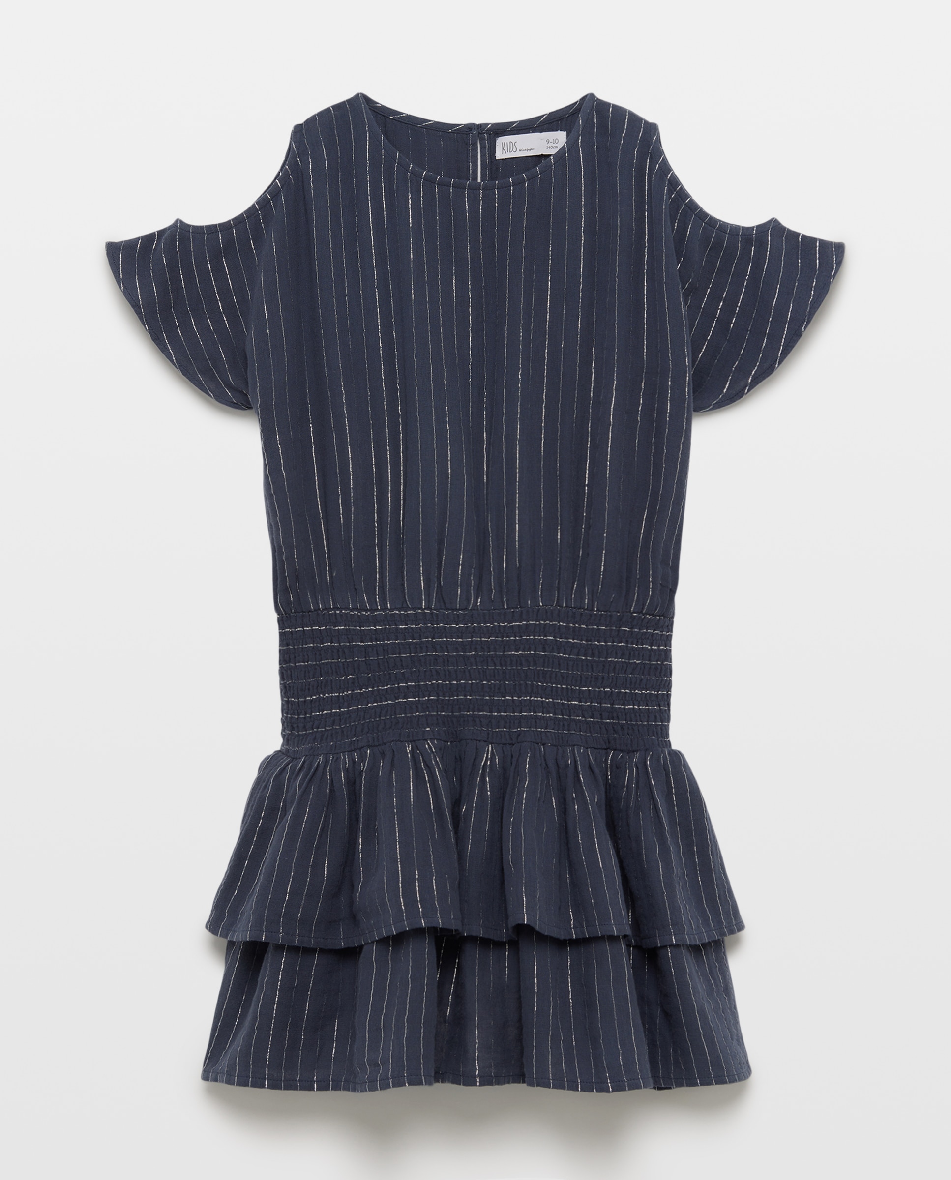 Vestido de niña manga corta cut out en hombro - Kids El Corte Inglés - 830 Antracita 830 Antracita-5