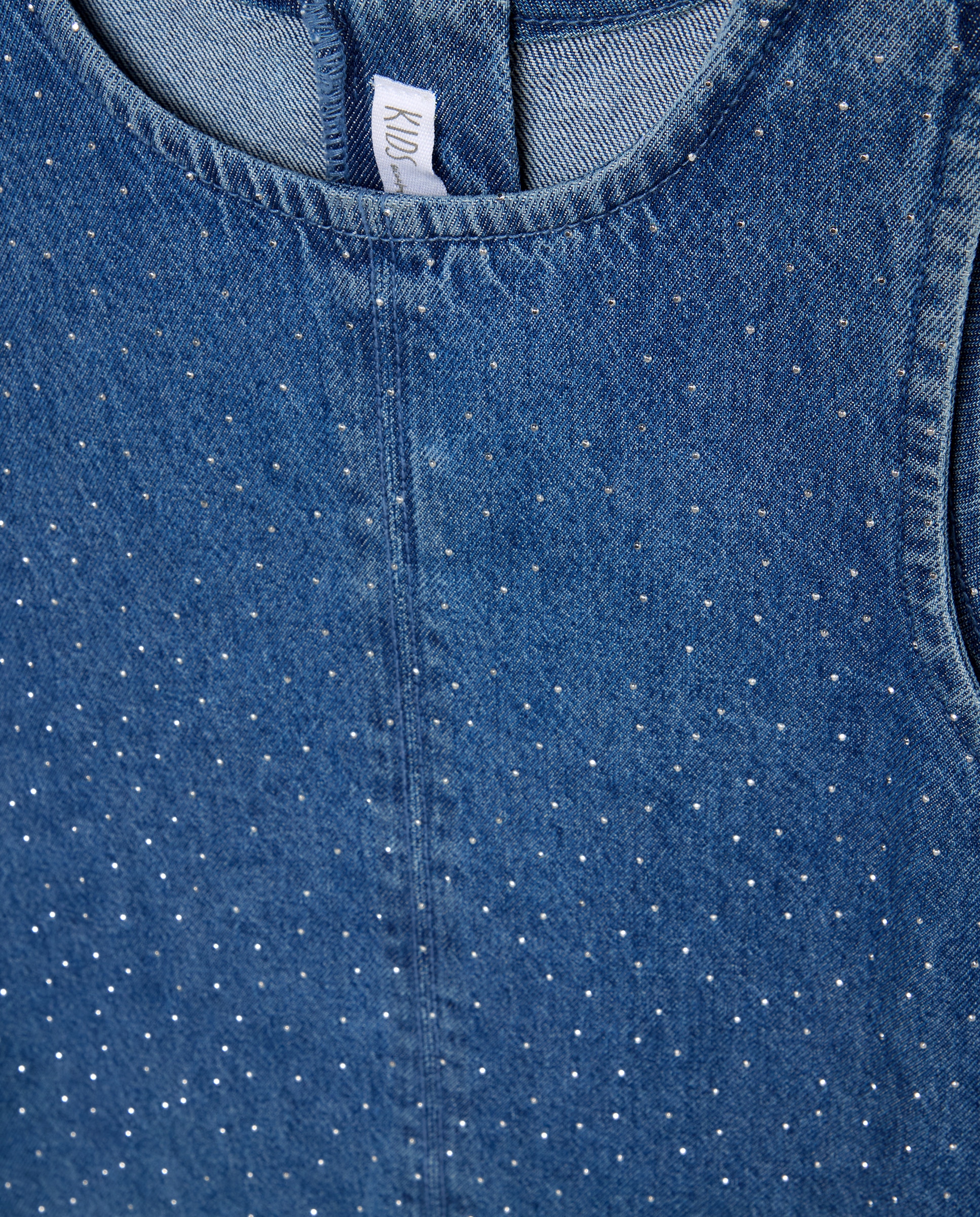 Imagen 2 de Pichi denim línea a all over tachas de niña - Kids El Corte Inglés - Azul pálido Azul pálido