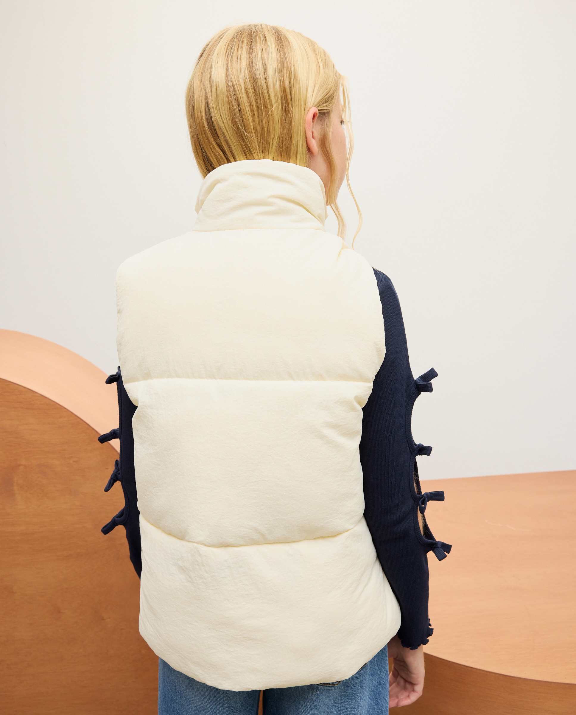 Colete Oversize Acolchoado Liso 120 Cru-3