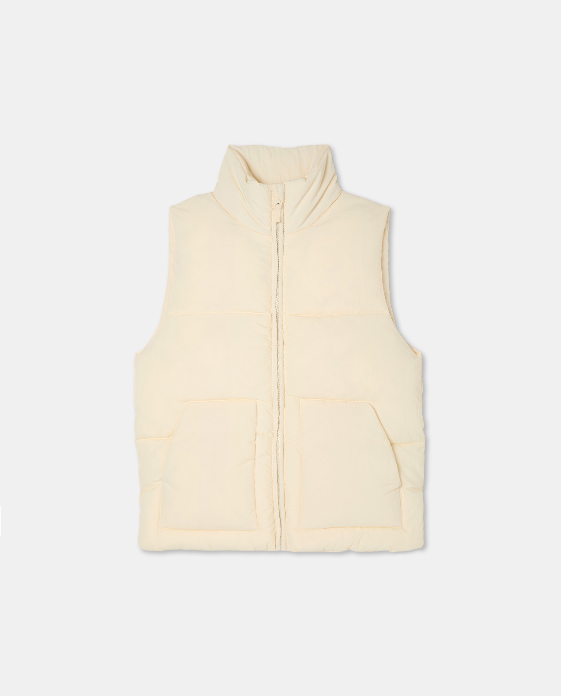 Colete Oversize Acolchoado Liso 120 Cru-4