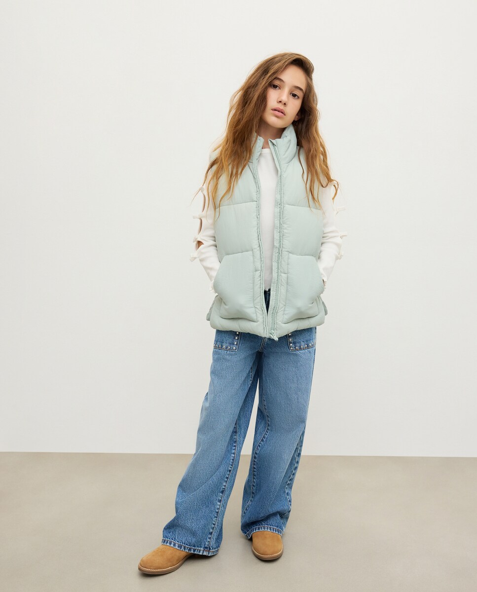 Colete Oversize Acolchoado Liso Sabão-2