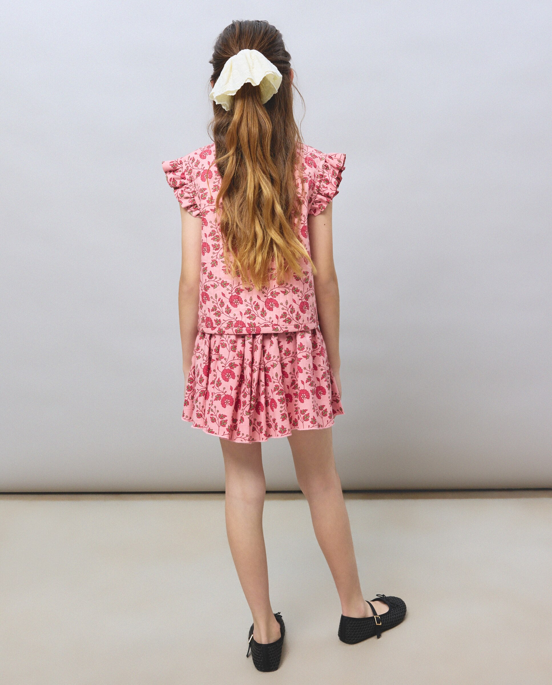 Colete Acolchoado de Algodão com Estampado Kids El Corte Inglés Rosa-3