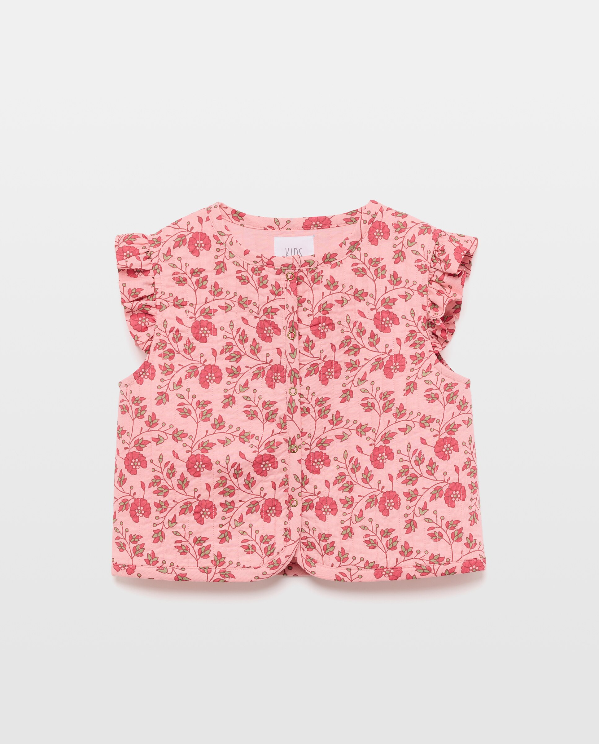 Colete Acolchoado de Algodão com Estampado Kids El Corte Inglés Rosa-5