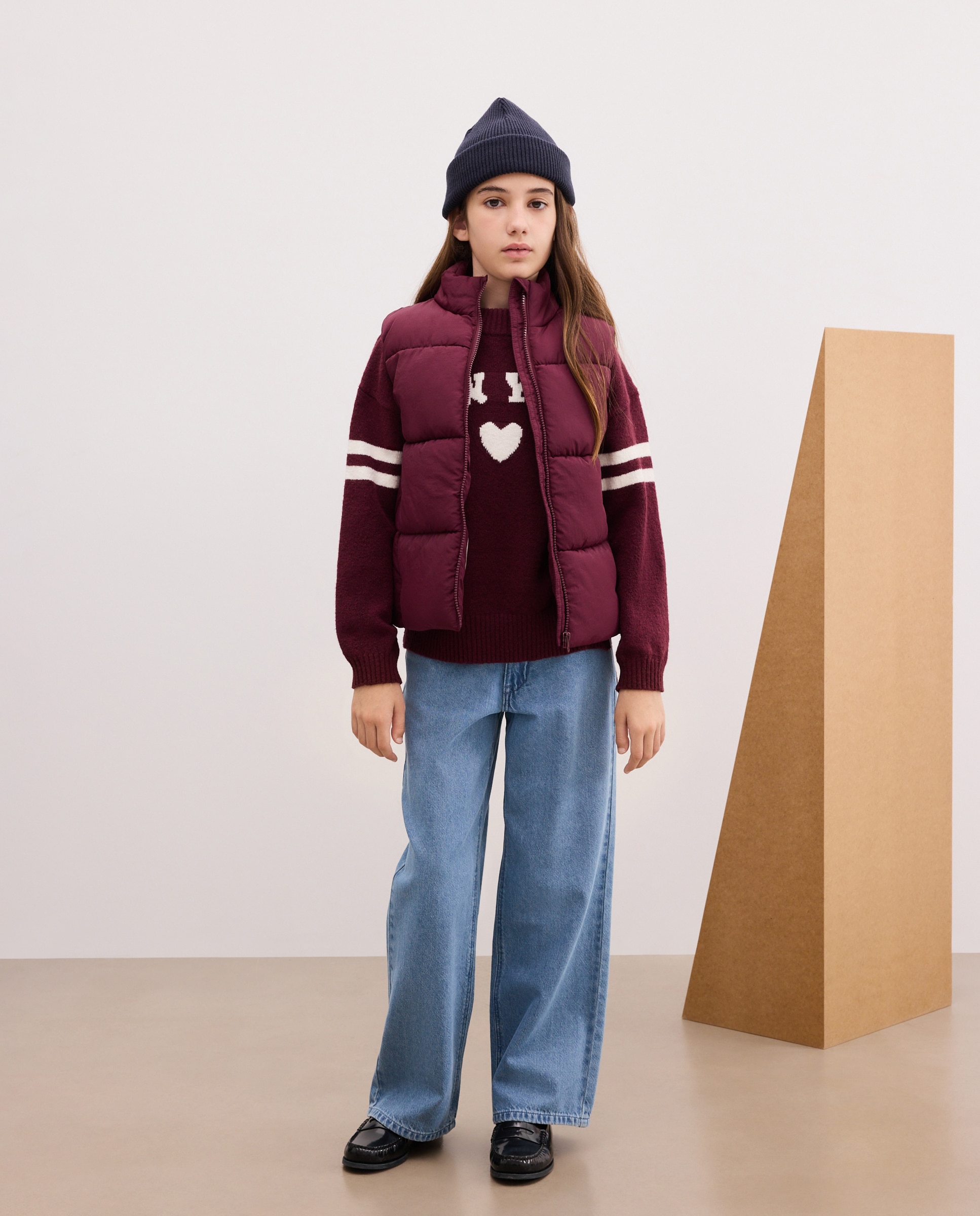 Colete Liso Oversize Ameixa-2