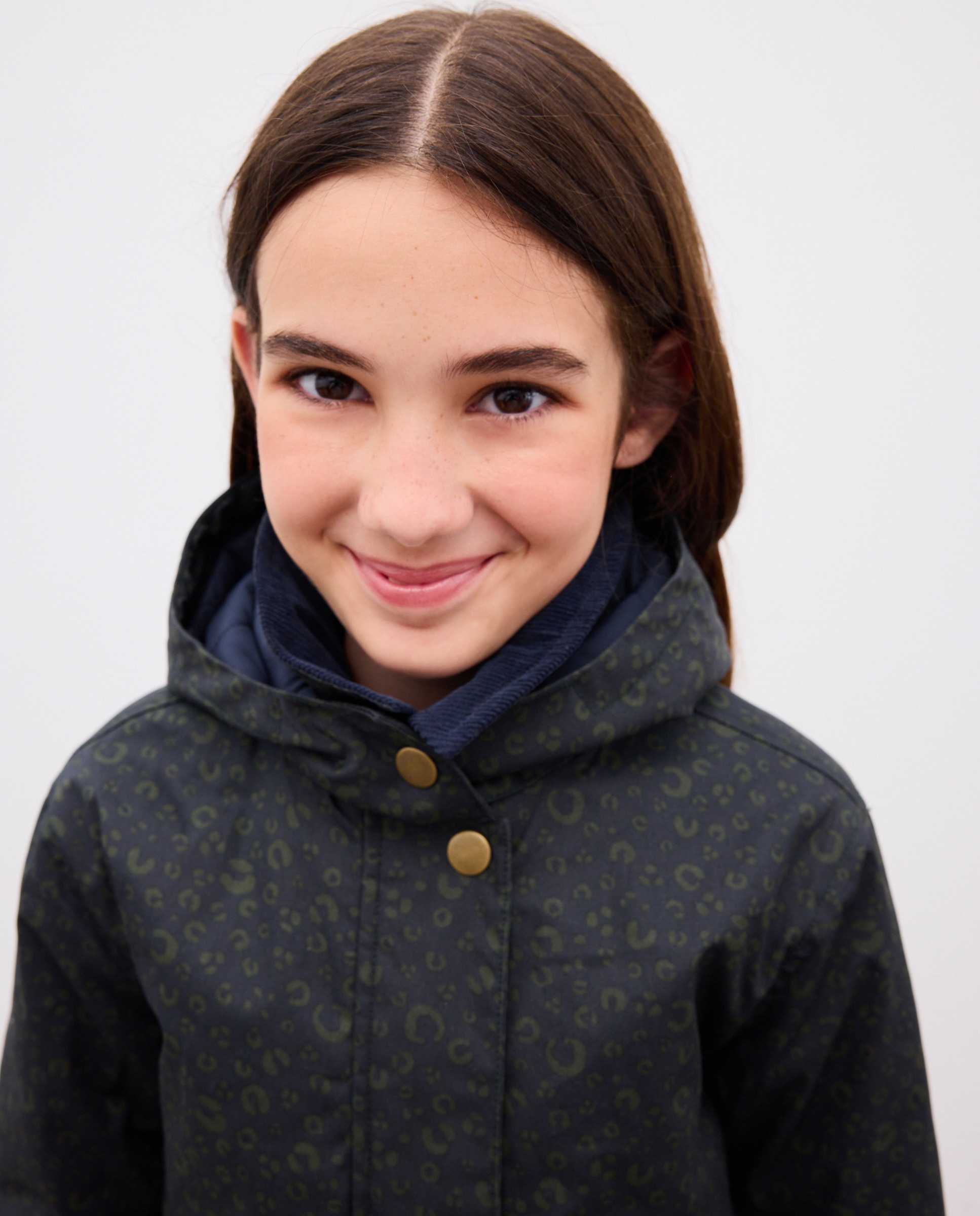 Chaquetón encerrado animal print de niña - Kids El Corte Inglés - Azul marino Azul marino-3