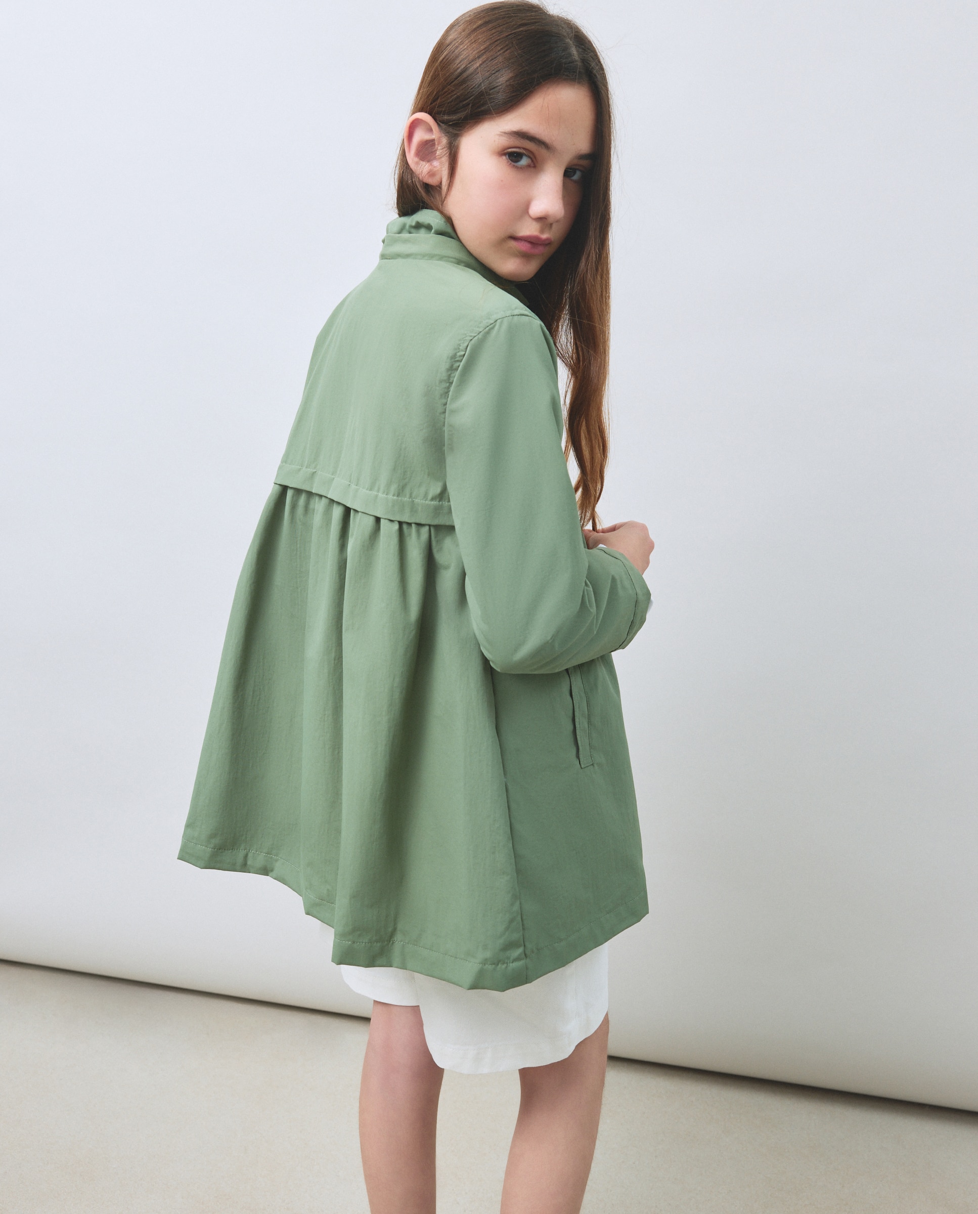 Parka Lisa Clássica Fake Memory Kids El Corte Inglés Verde-4