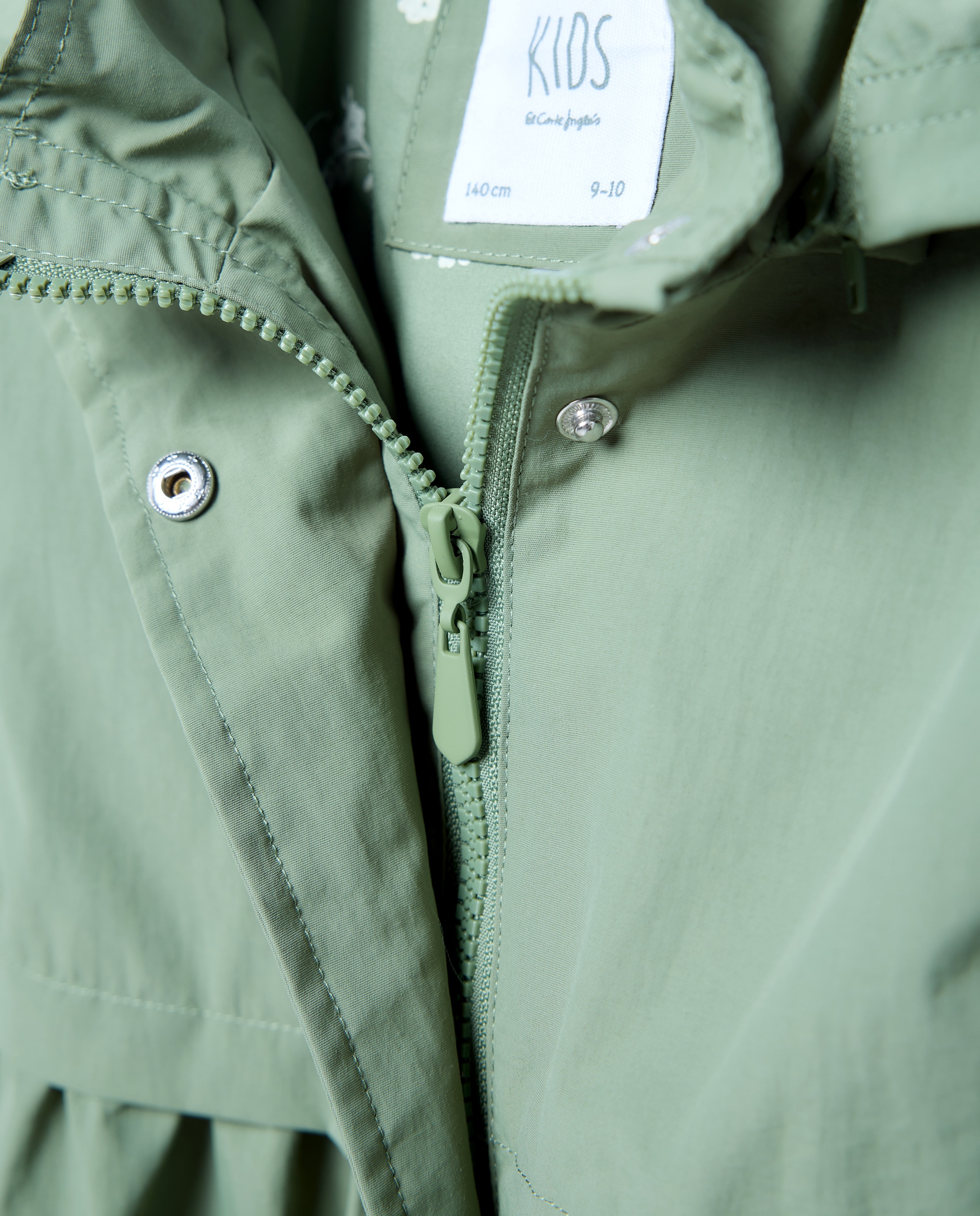 Parka Lisa Clássica Fake Memory Kids El Corte Inglés Verde-6