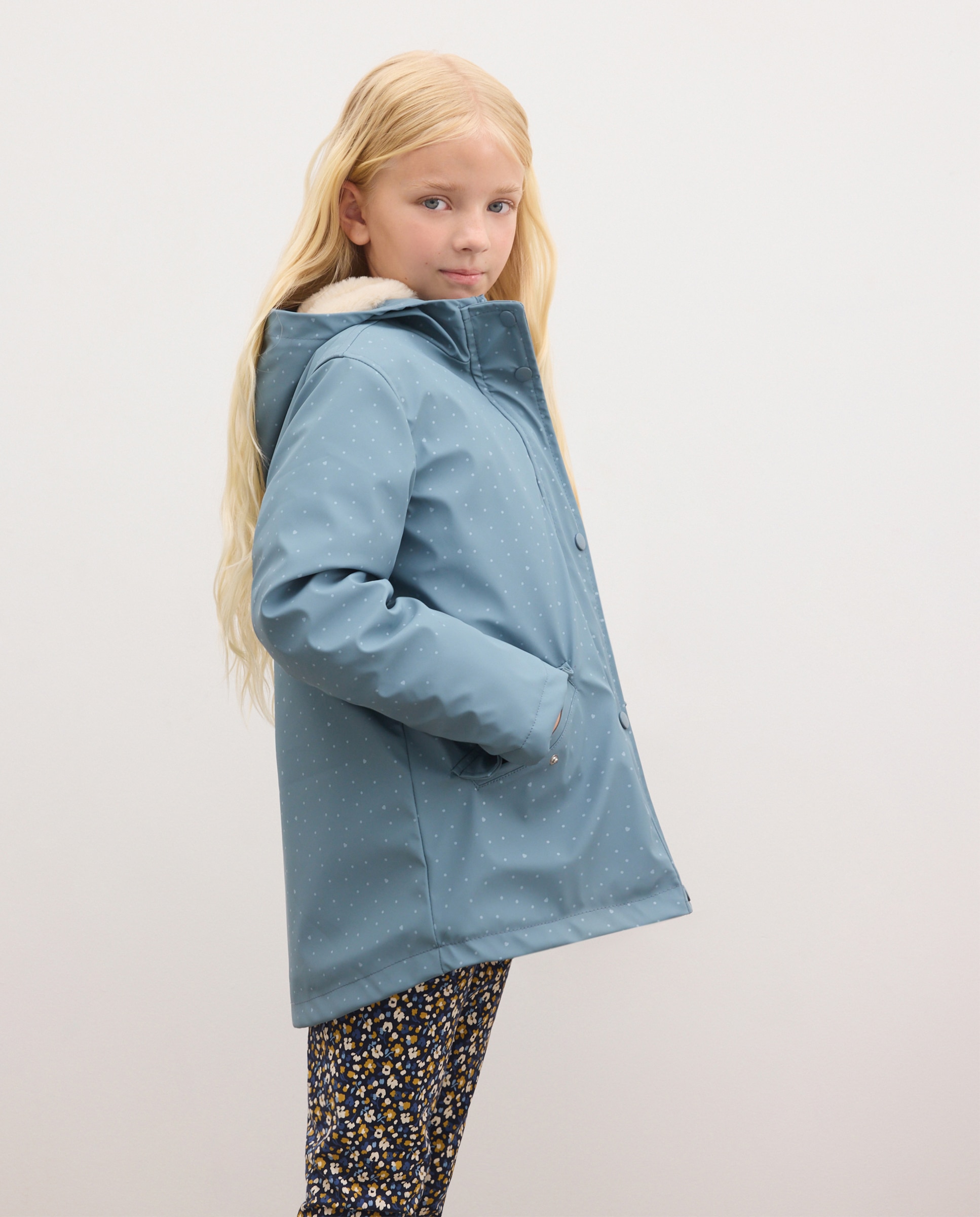Impermeável Engomado com All Over Print Mini de Fantasia Kids El Corte Inglés Azul-2