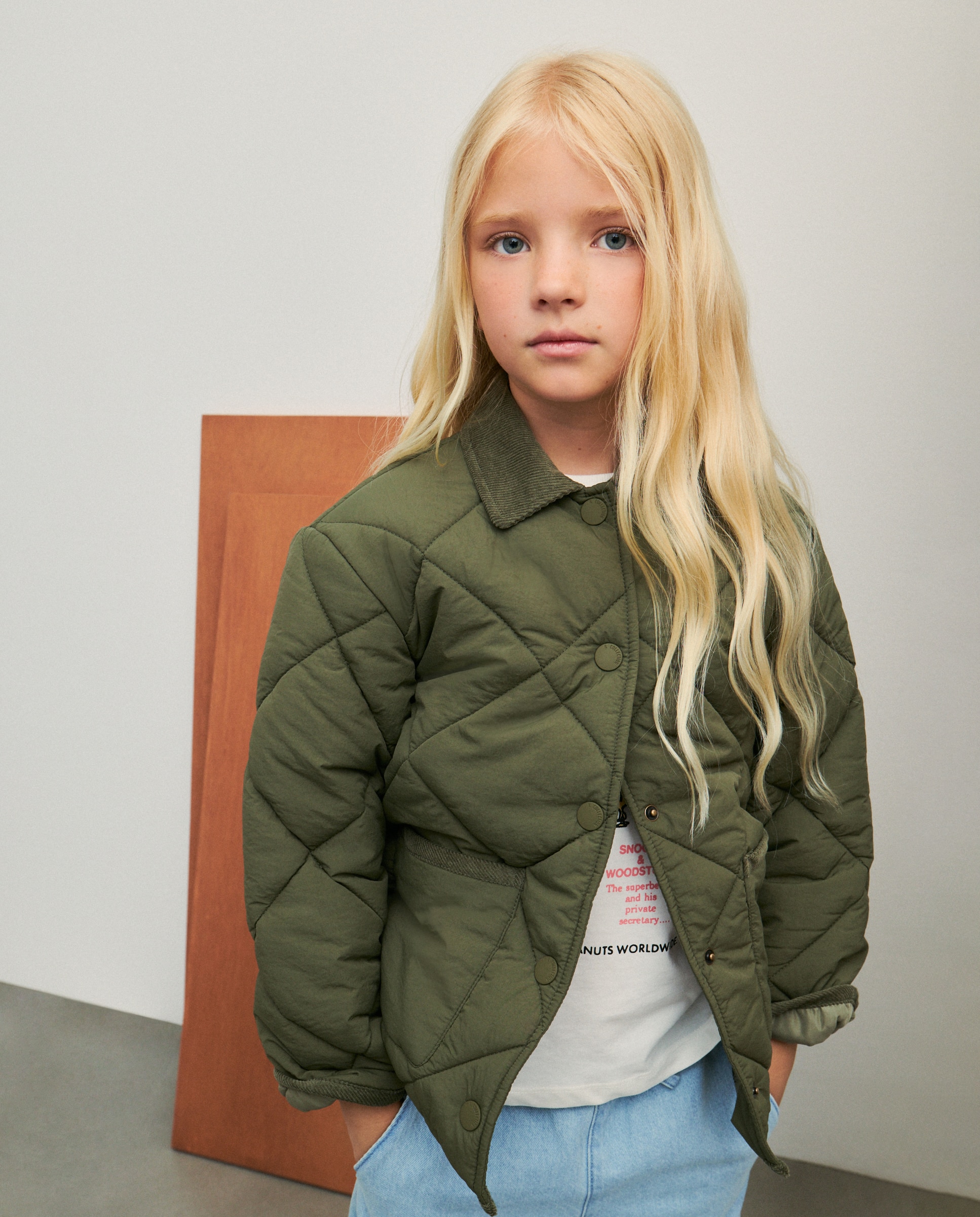 Parka Lisa com Acolchoado Ligeiro 520 Caqui-2