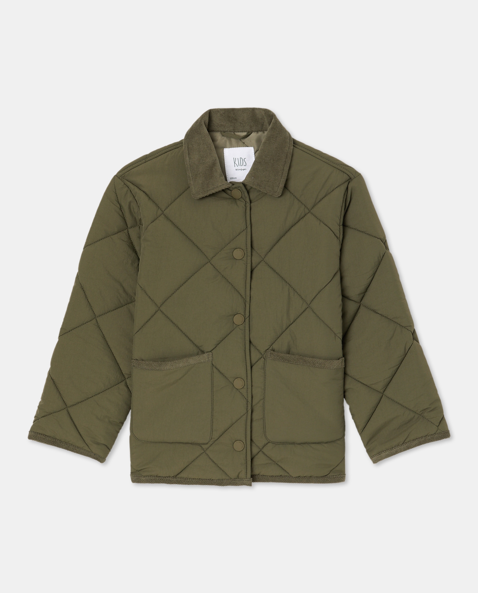 Parka Lisa com Acolchoado Ligeiro 520 Caqui-5