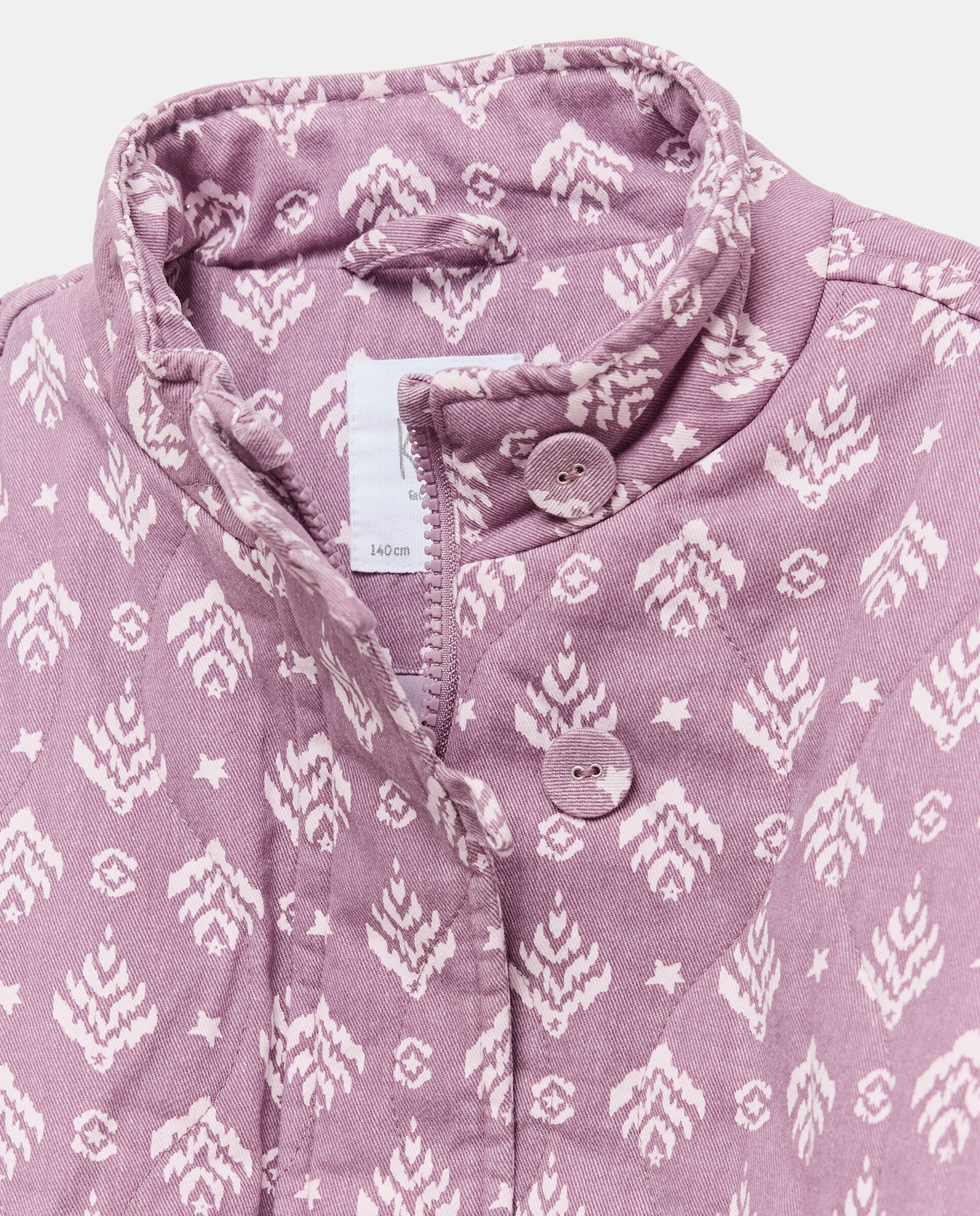 Casaco Acolchoado Quilted aos Losangos Estampado Kids El Corte Inglés Rosa-6