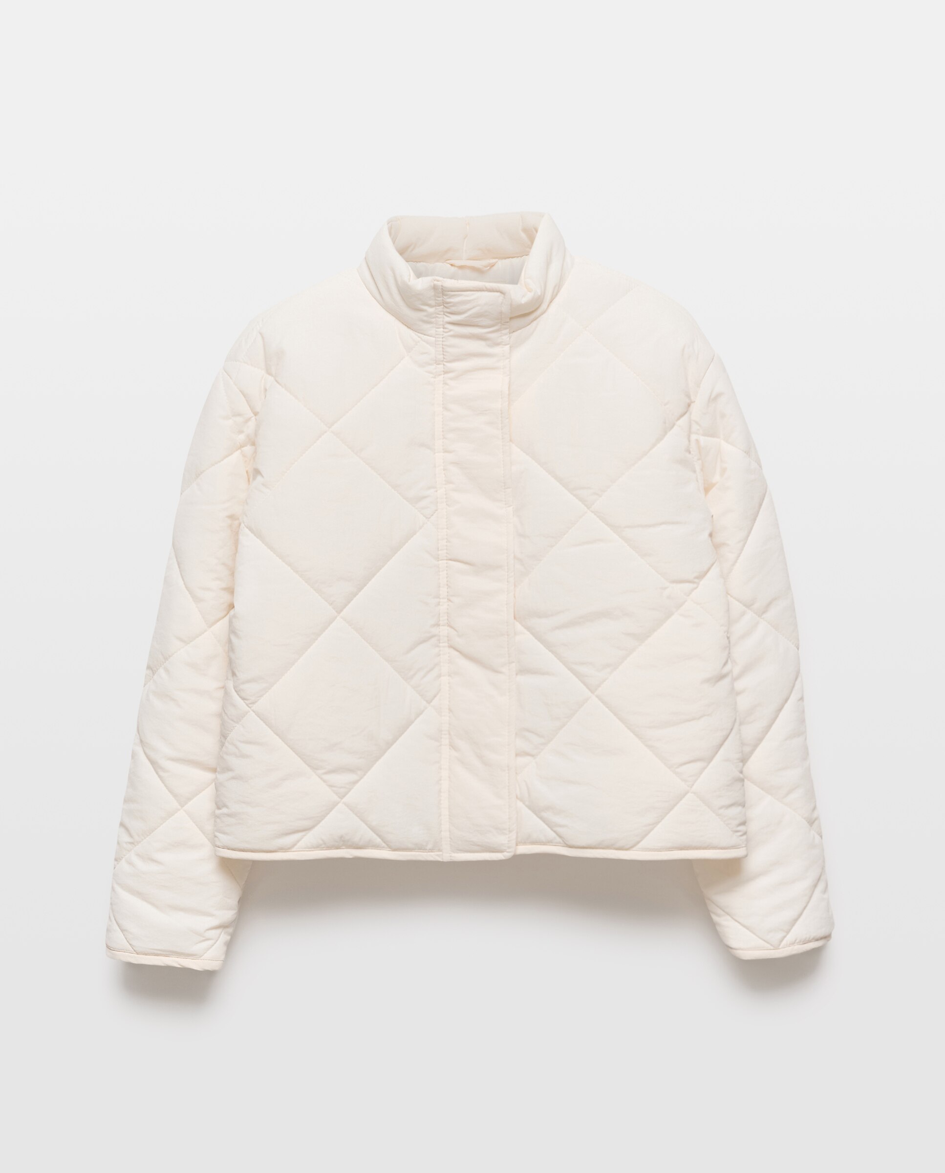Casaco Acolchoado Quilted aos Losangos Metálico Kids El Corte Inglés 120 Cru-4