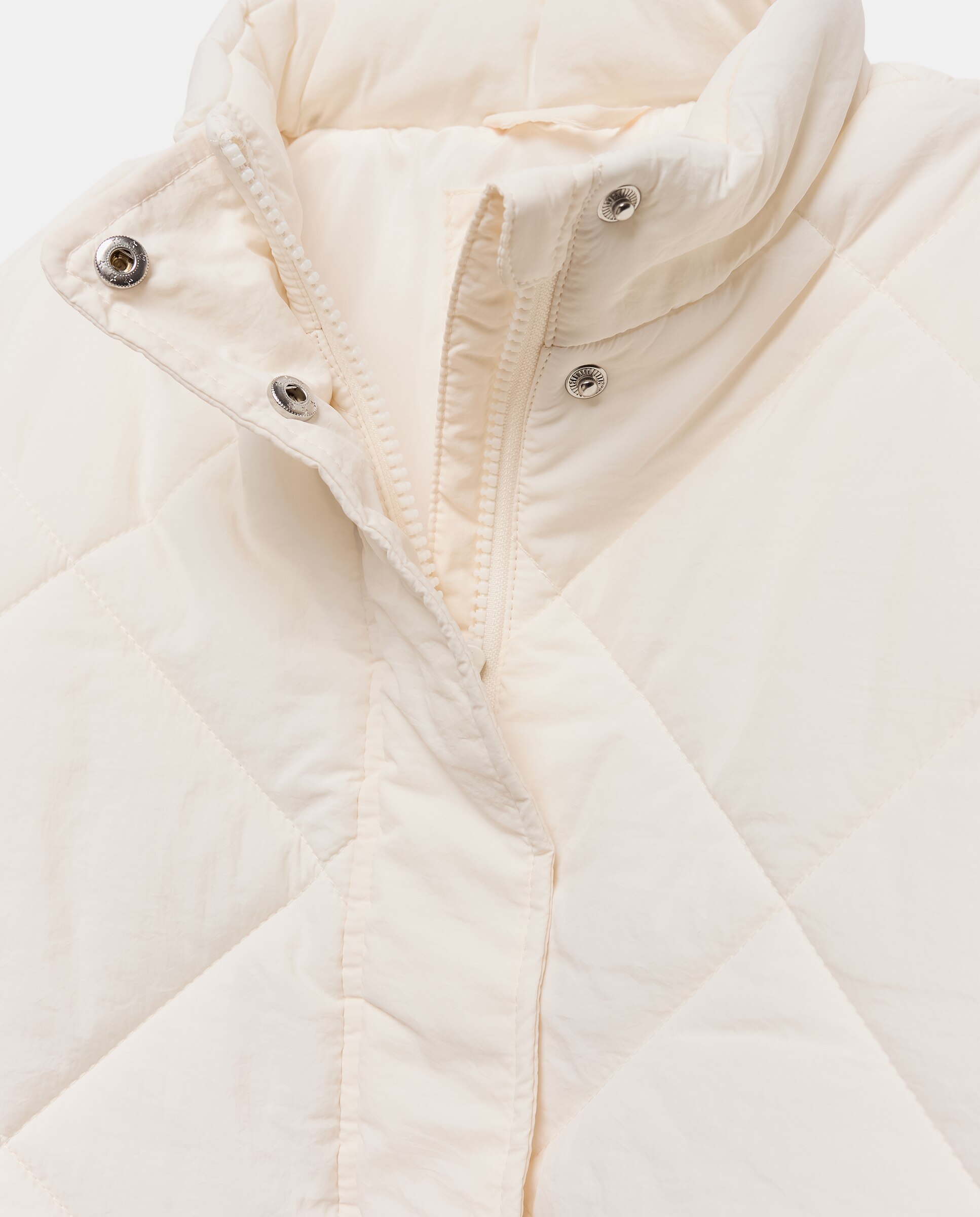 Casaco Acolchoado Quilted aos Losangos Metálico Kids El Corte Inglés 120 Cru-5