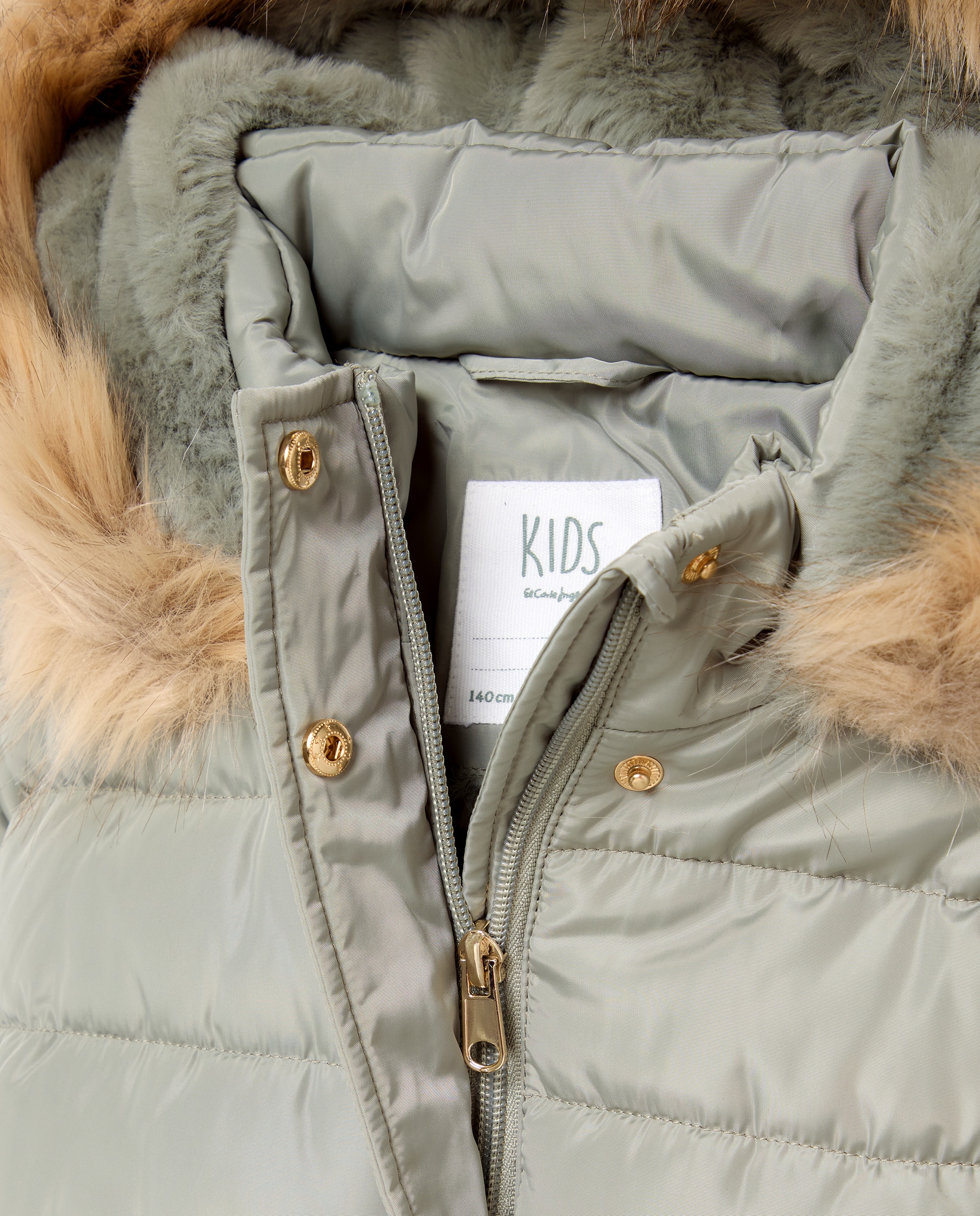 Parka Curta Lisa Kids El Corte Inglés Verde-2
