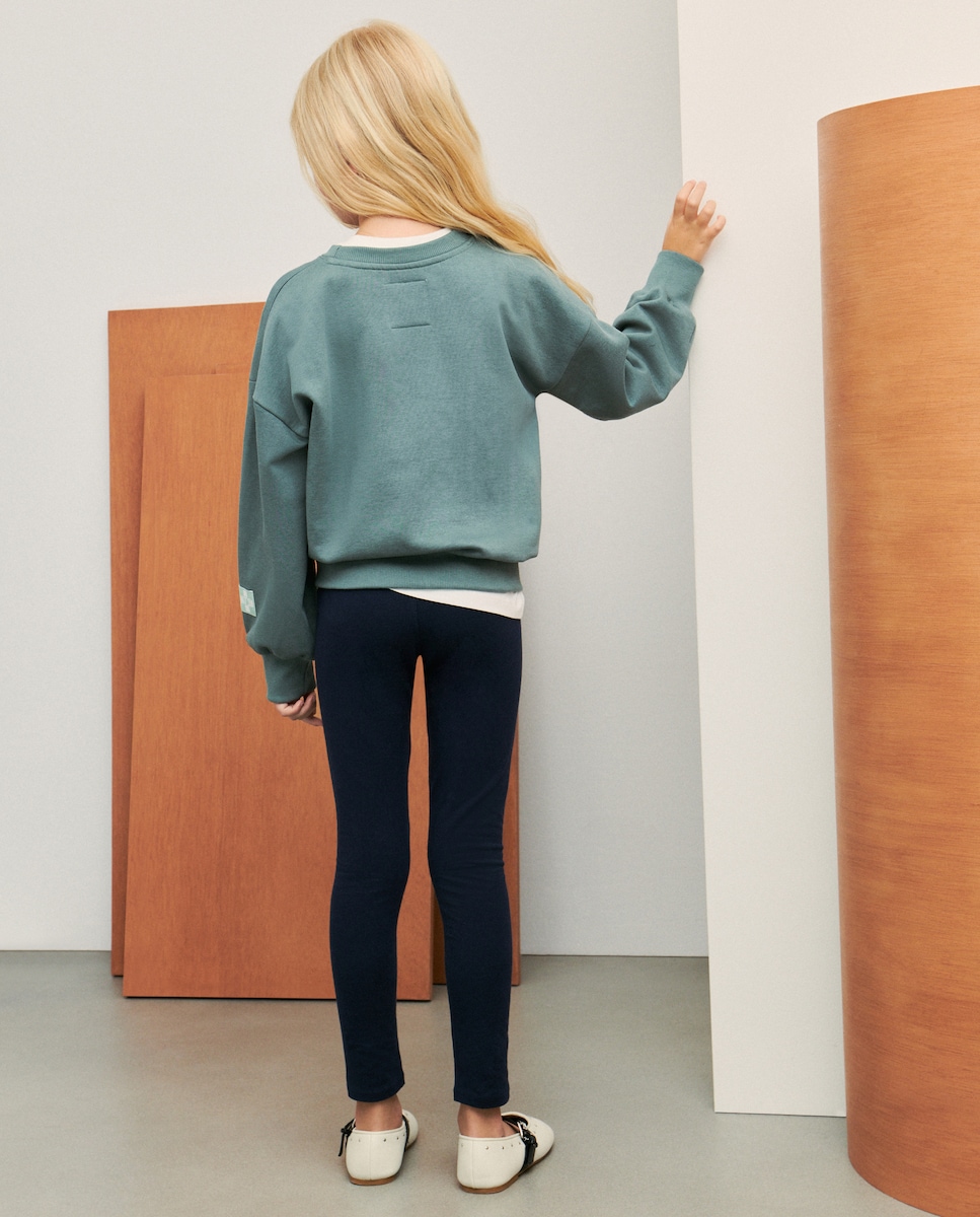 Sweatshirt com Detalhe Snoopy Verde-3