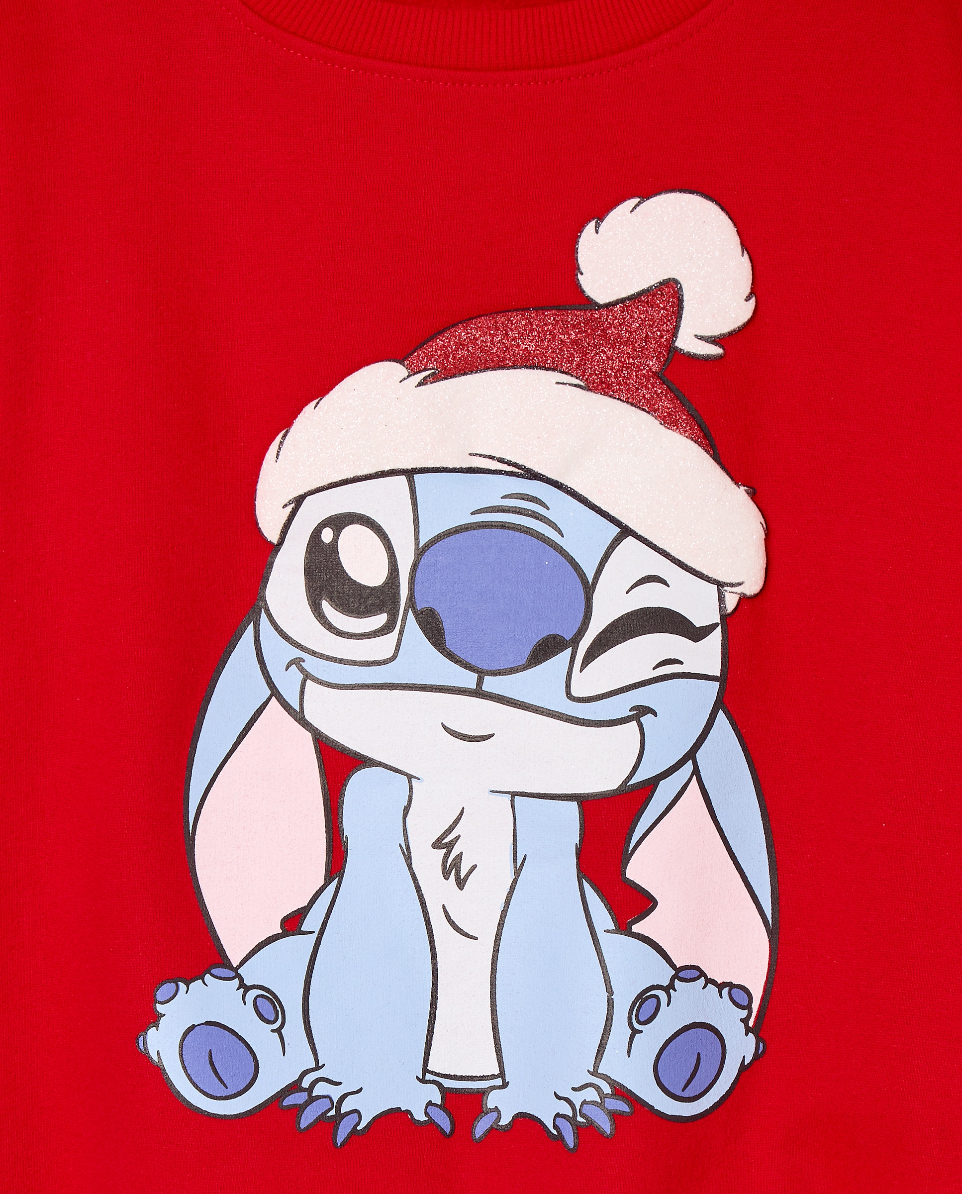 Sweatshirt de Decote Redondo Natal Stitch Vermelho-5