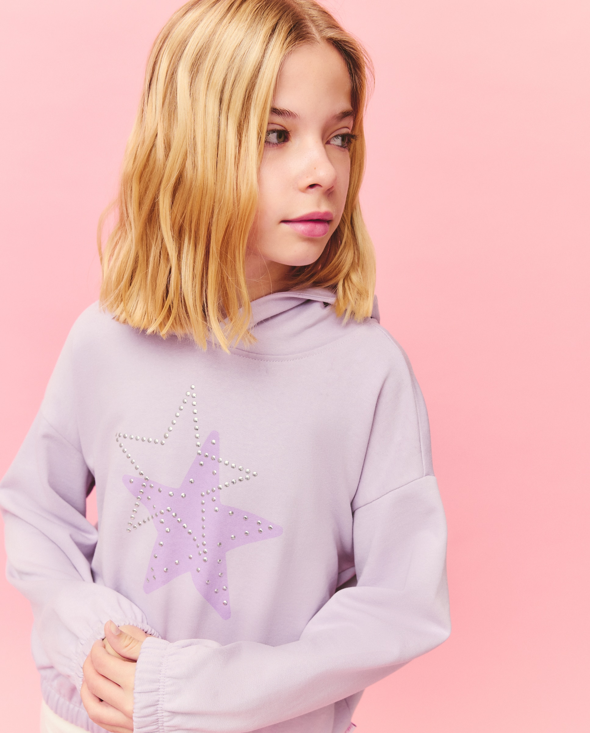 Imagem 0 de Sweatshirt com Capuz e Estampado Posicional