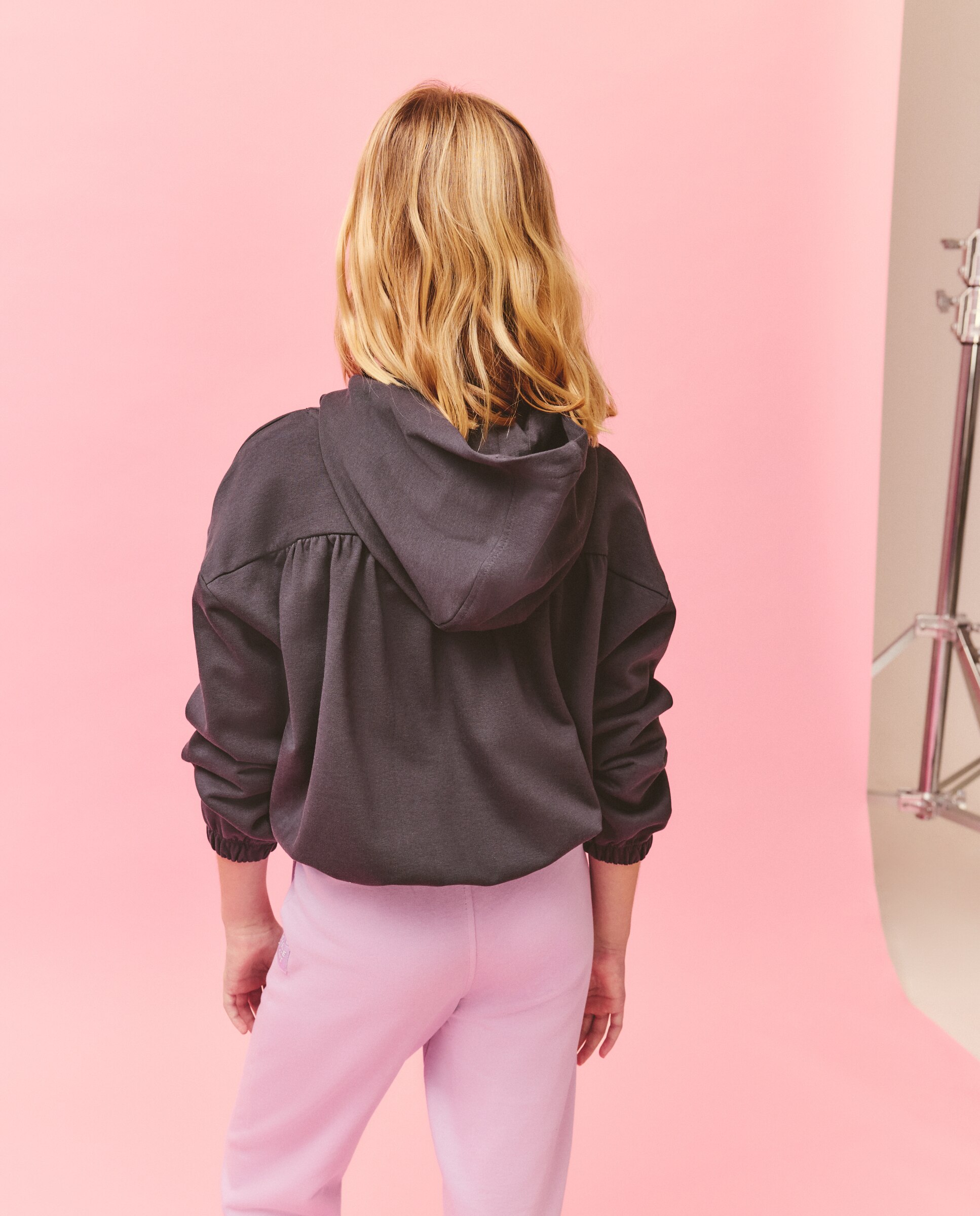 Sweatshirt com Capuz e Lantejoulas Kids El Corte Inglés 830 Antracite-3