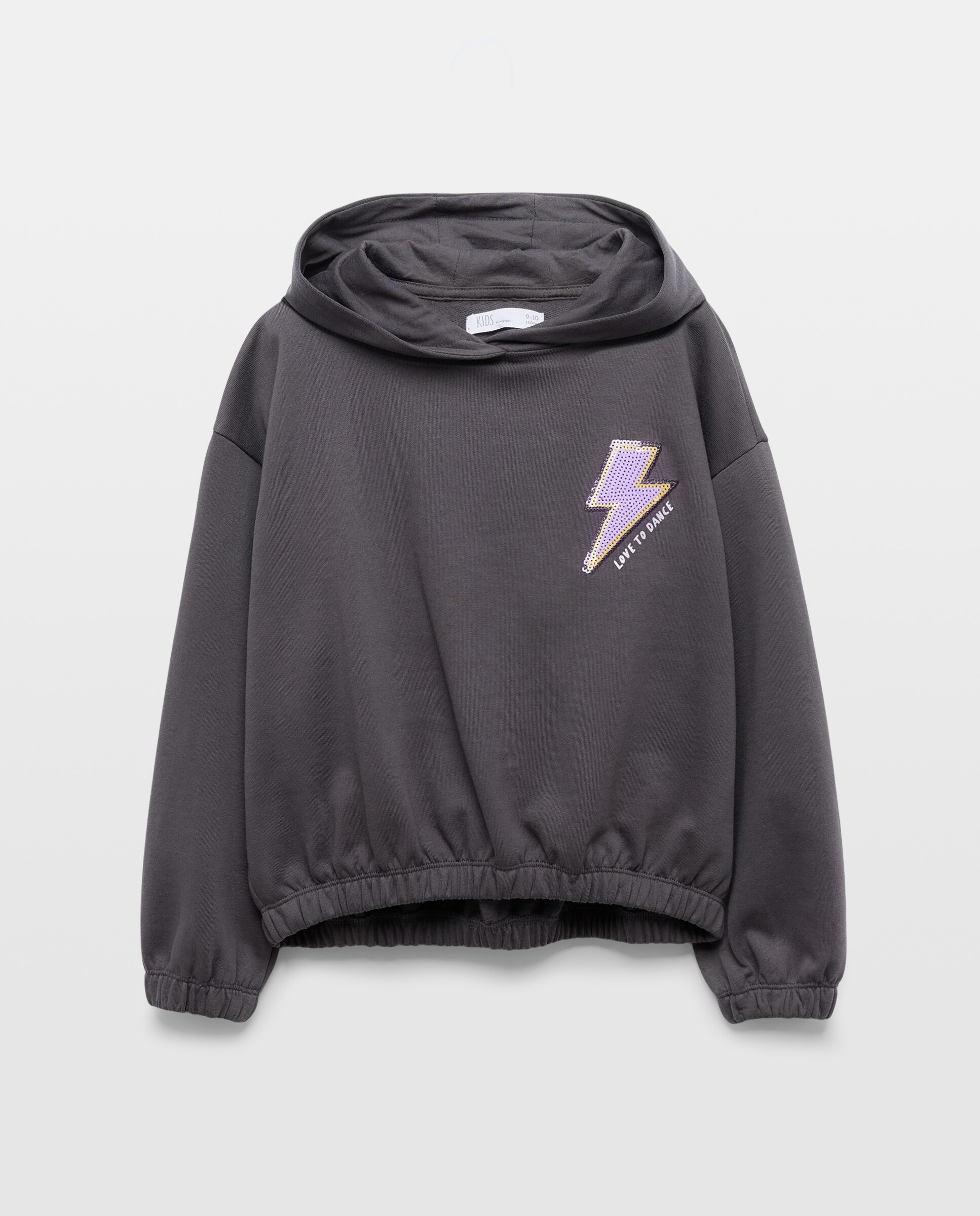 Sweatshirt com Capuz e Lantejoulas Kids El Corte Inglés 830 Antracite-4