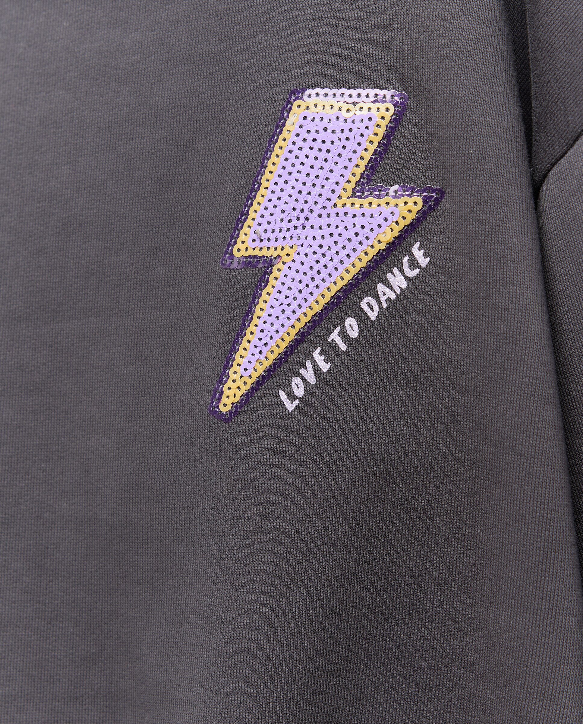 Sweatshirt com Capuz e Lantejoulas Kids El Corte Inglés 830 Antracite-5
