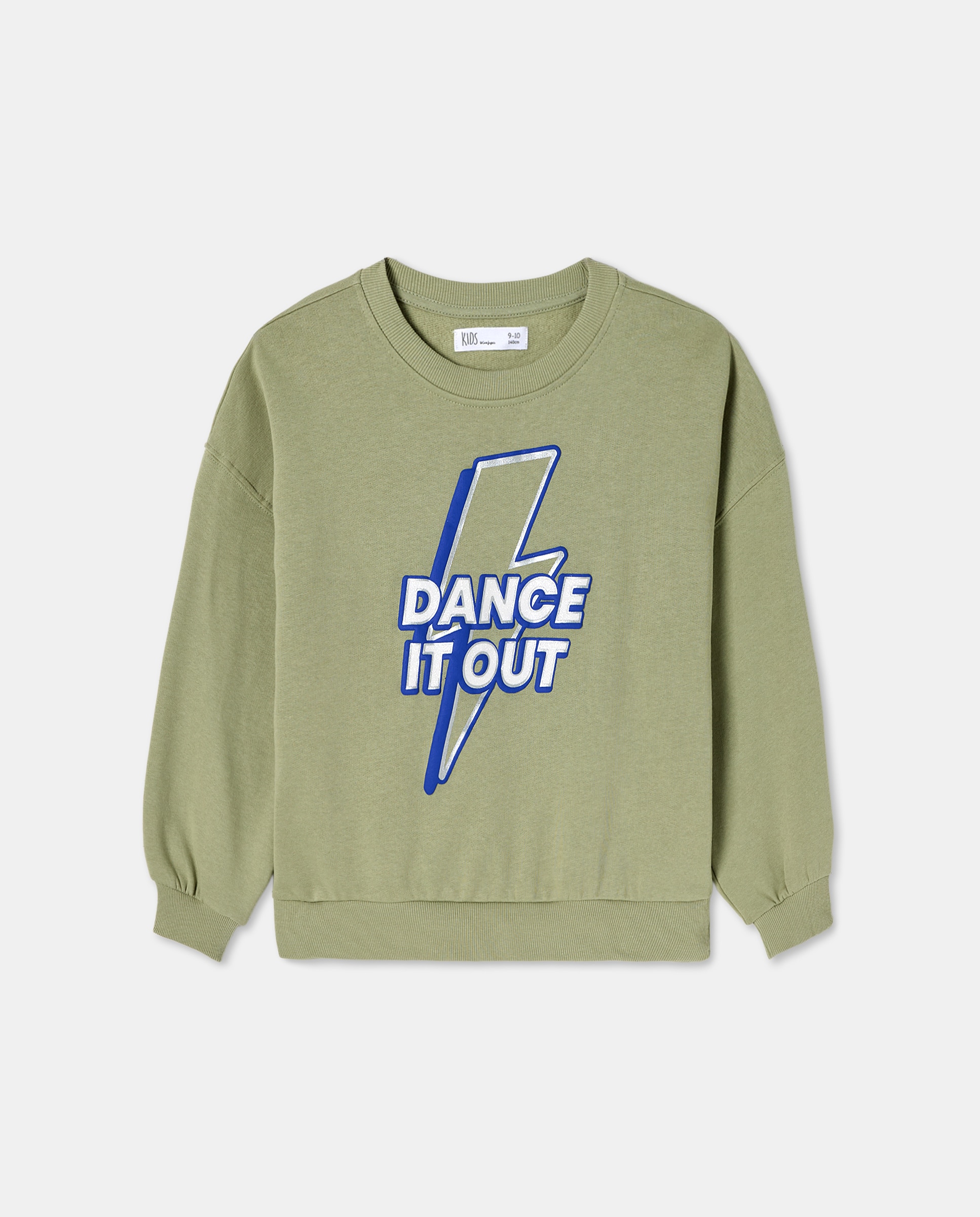 Sweatshirt Básica Verde-5