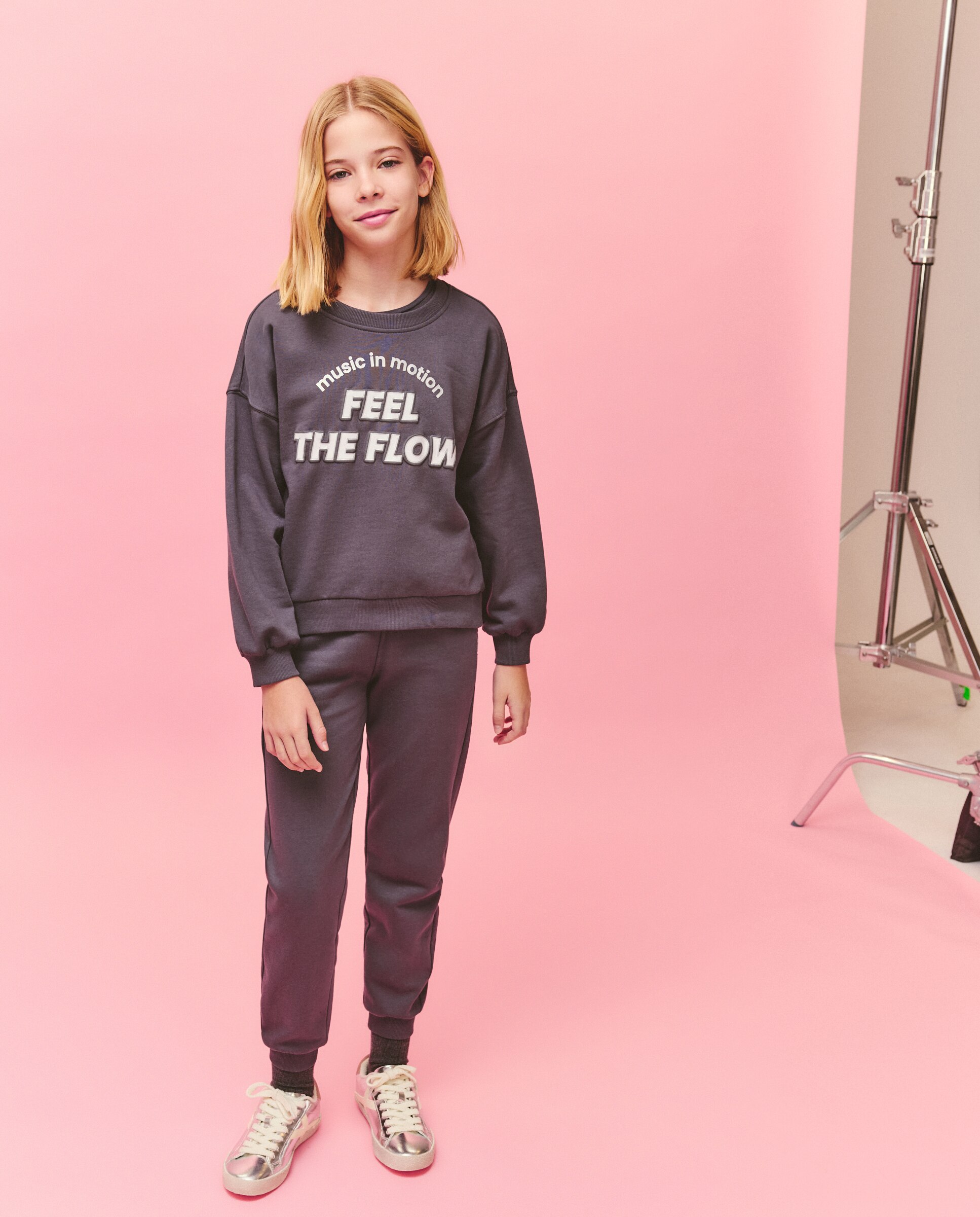 Sweatshirt Básica Kids El Corte Inglés Chumbo-3