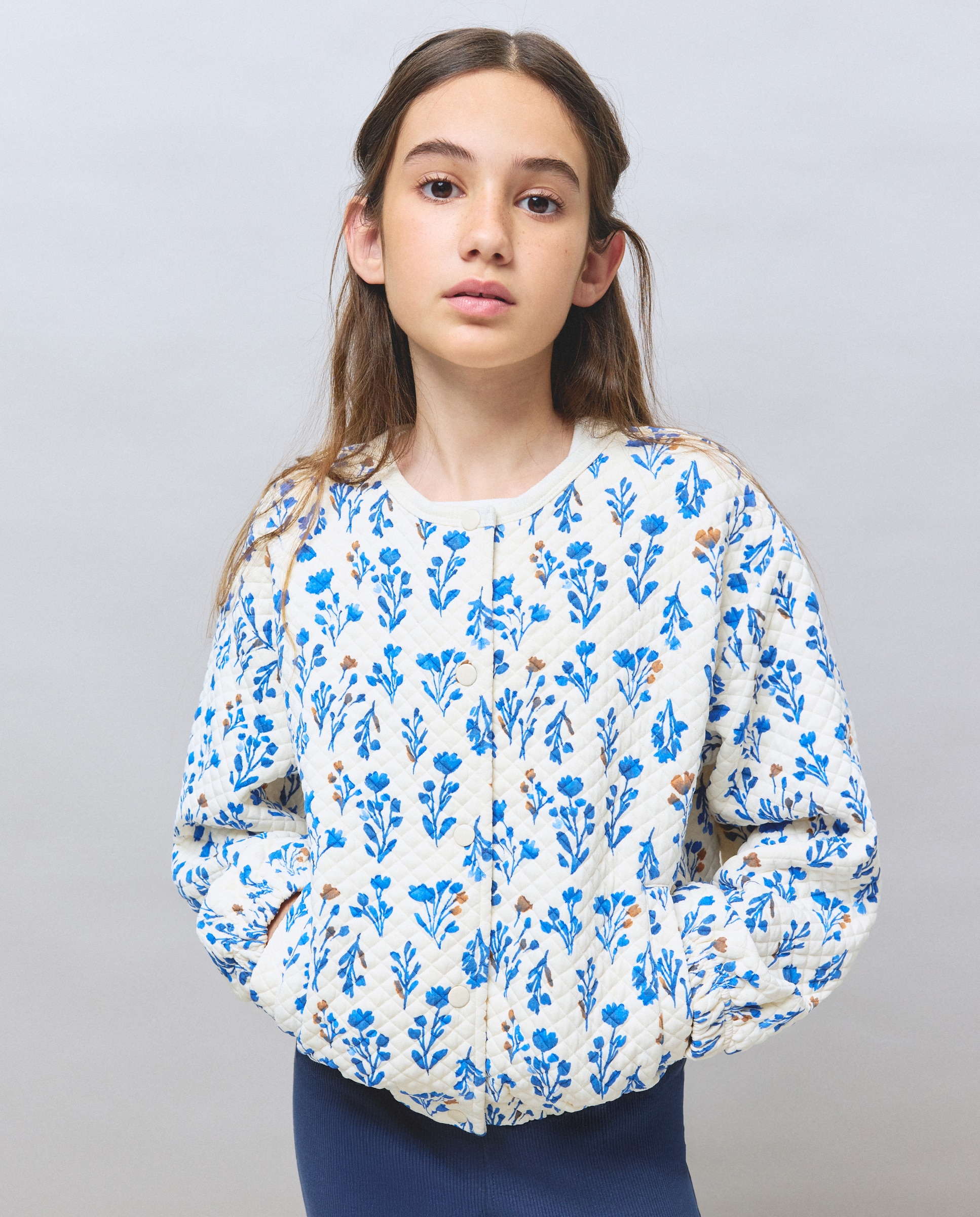 Imagem 0 de Sweatshirt Tipo Blusão Bomber Acolchoado com Estampado