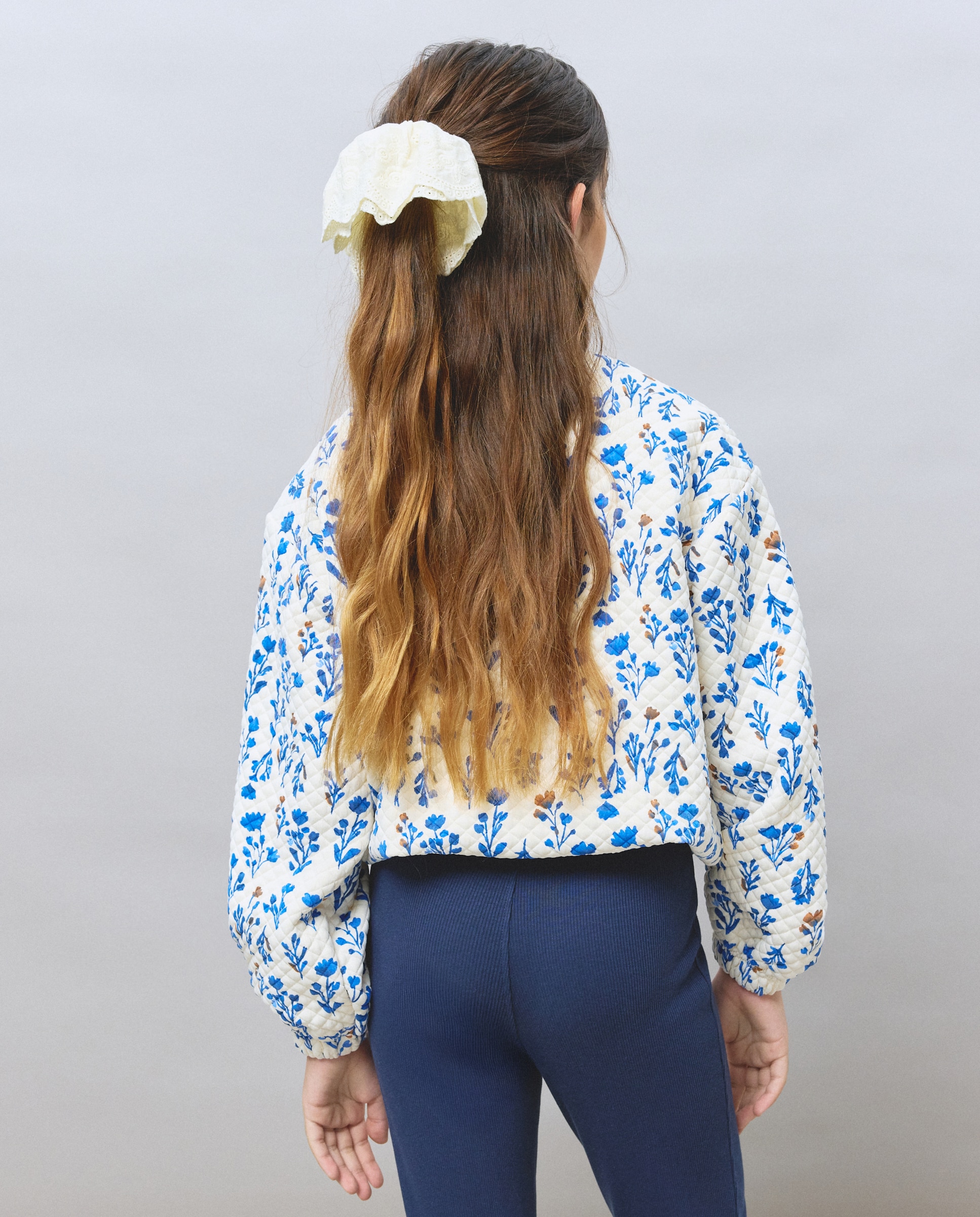 Sweatshirt Tipo Blusão Bomber Acolchoado com Estampado Kids El Corte Inglés Branco-3