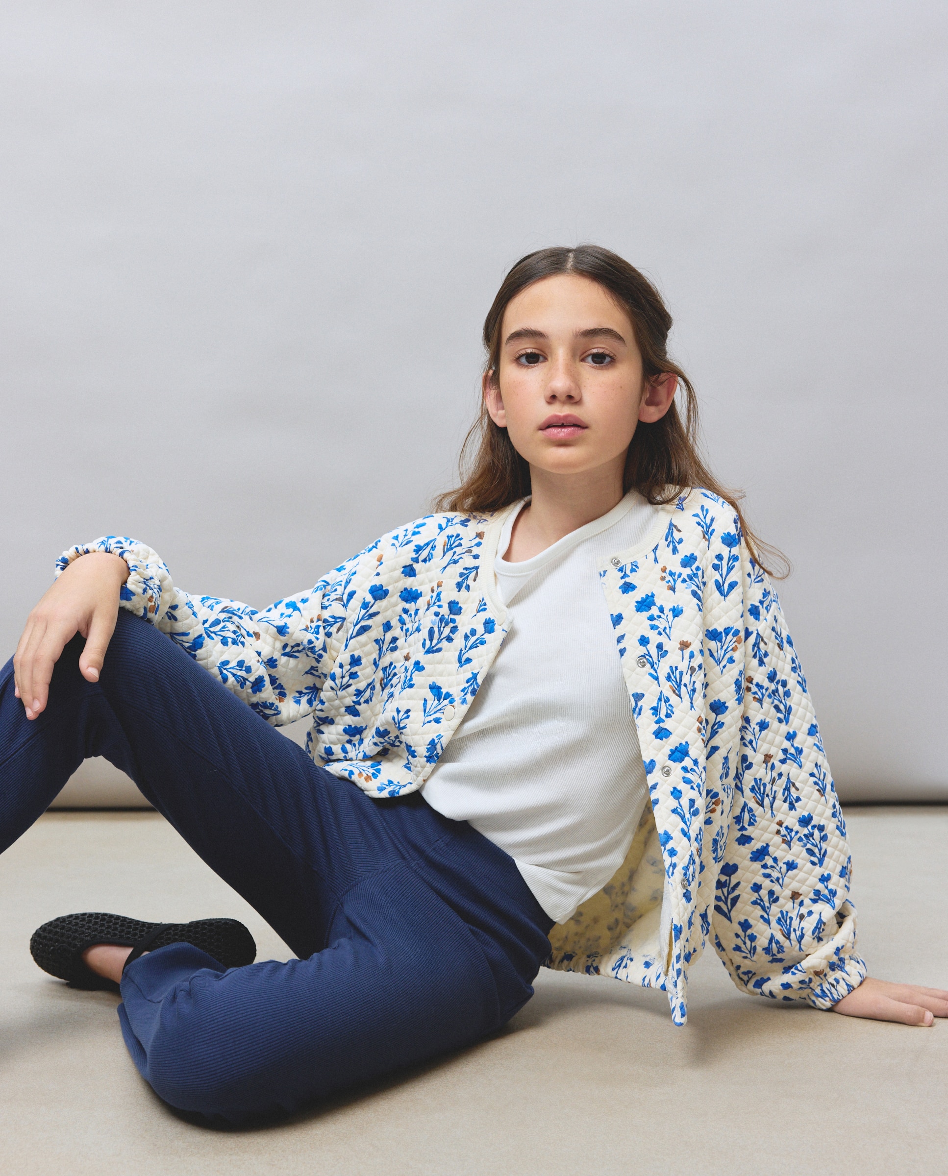 Sweatshirt Tipo Blusão Bomber Acolchoado com Estampado Kids El Corte Inglés Branco-4