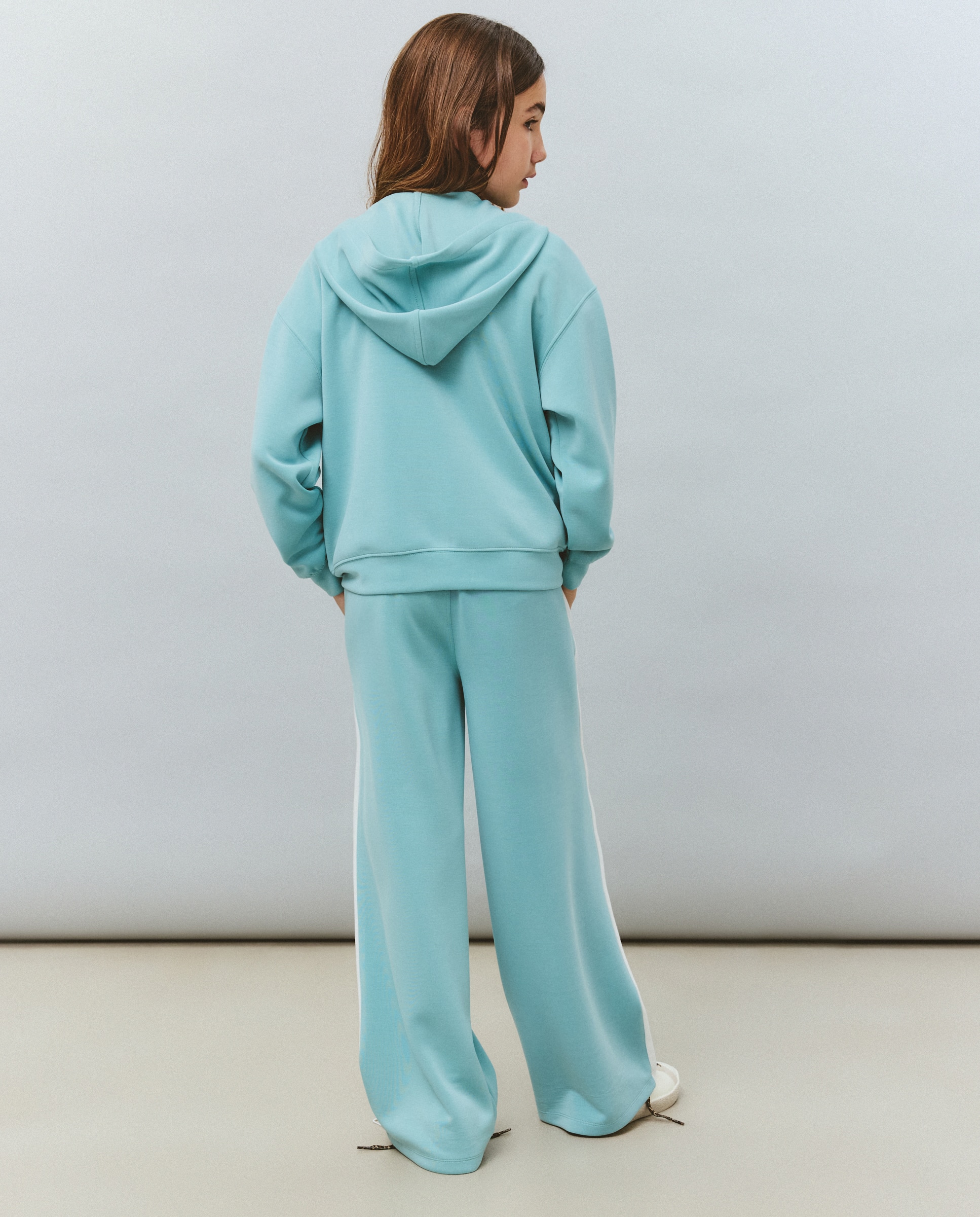 Sweatshirt Aberta com Capuz de Modal Kids El Corte Inglés 582 Verde Água-3