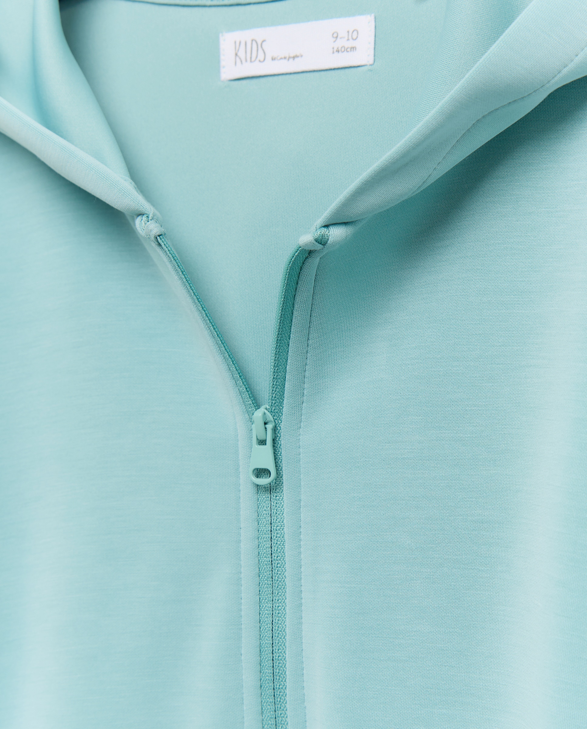 Sweatshirt Aberta com Capuz de Modal Kids El Corte Inglés 582 Verde Água-5