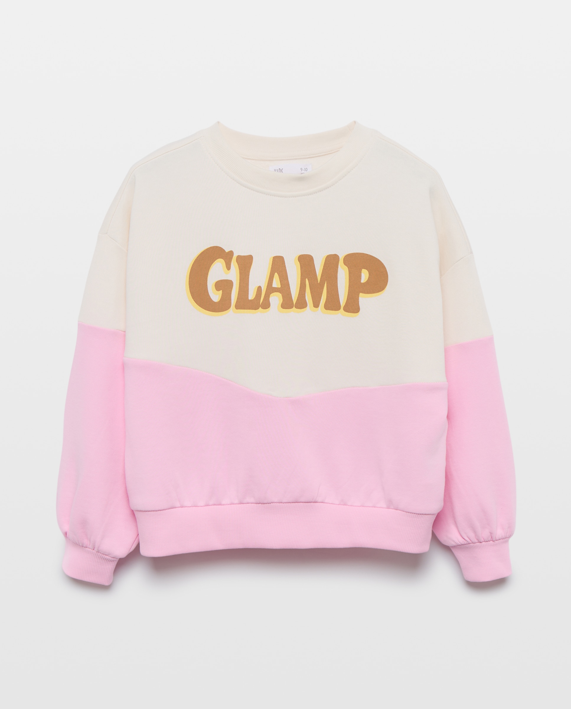 Sweatshirt com Estampado Color Block e Estampado à Frente Multicolor-5